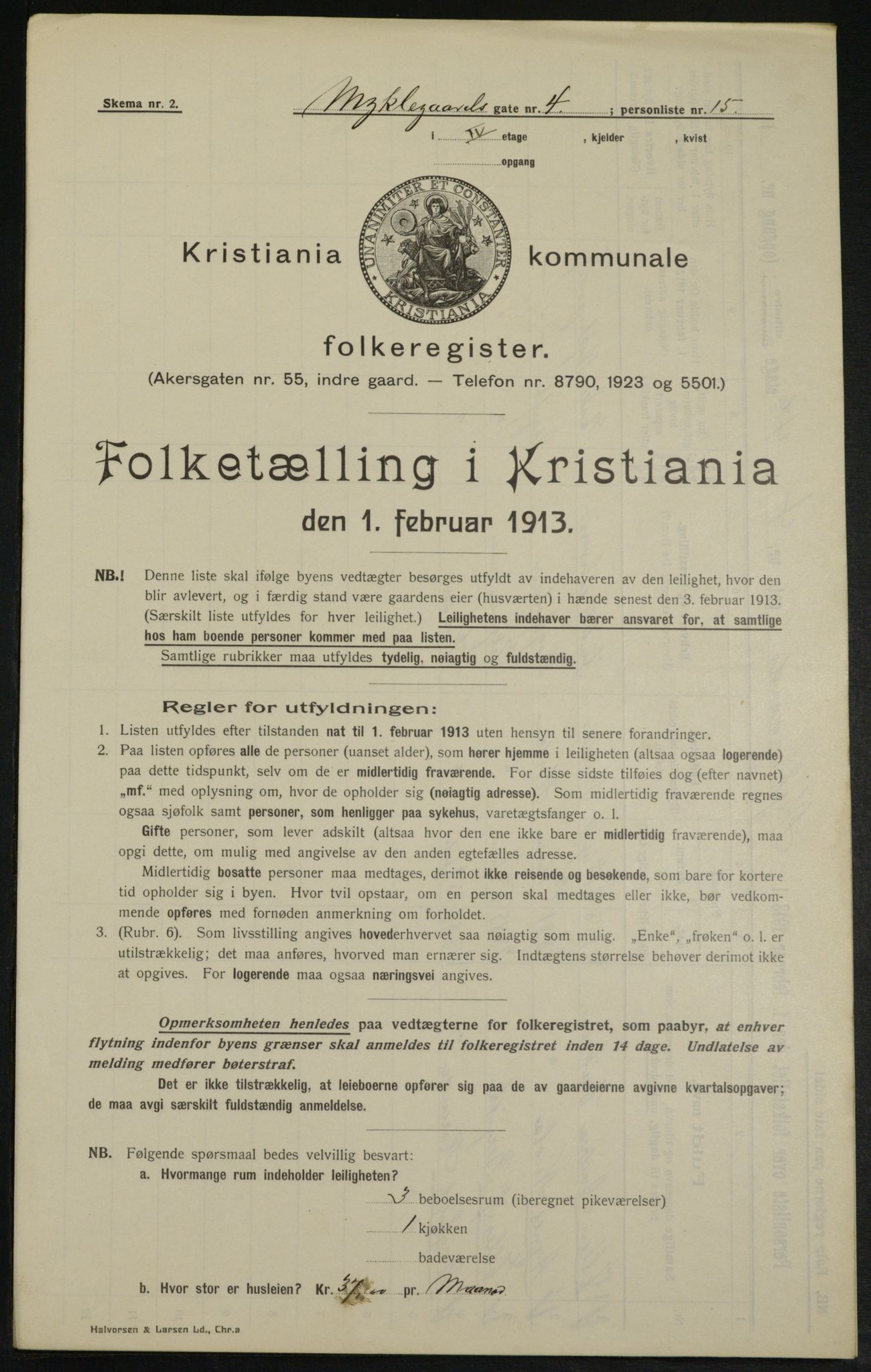 OBA, Kommunal folketelling 1.2.1913 for Kristiania, 1913, s. 68270