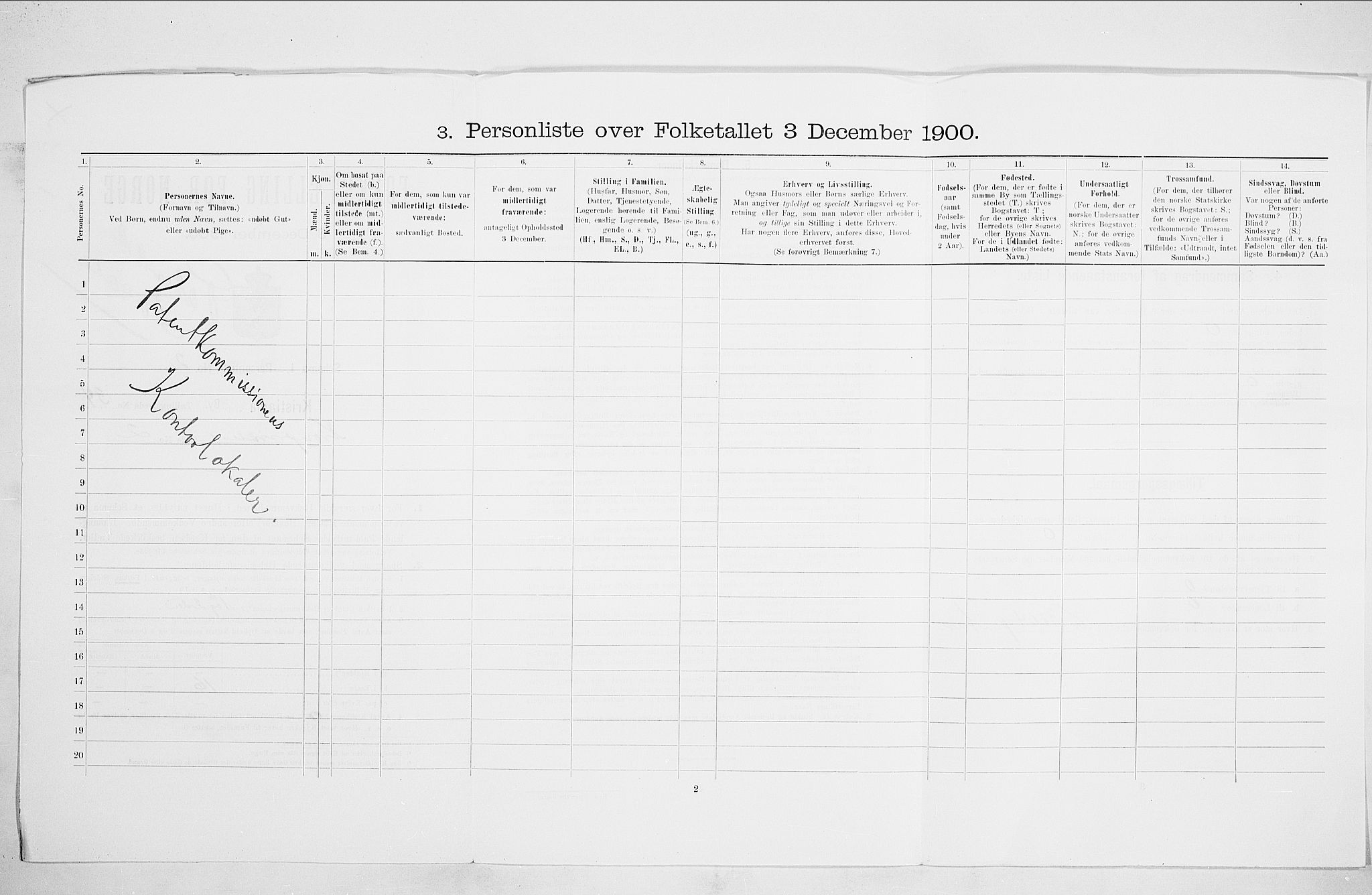 SAO, Folketelling 1900 for 0301 Kristiania kjøpstad, 1900, s. 49760