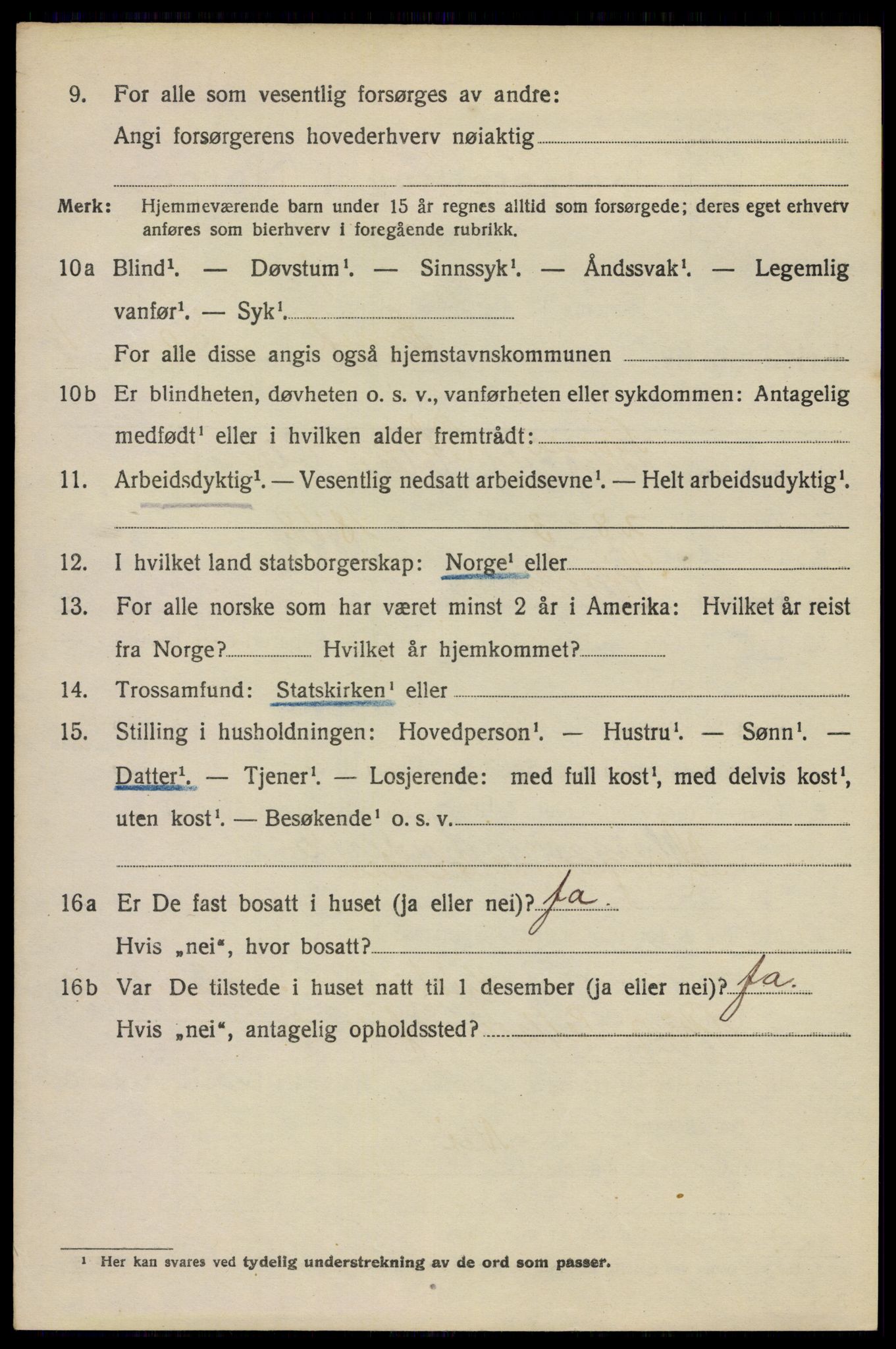 SAO, Folketelling 1920 for 0301 Kristiania kjøpstad, 1920, s. 520784