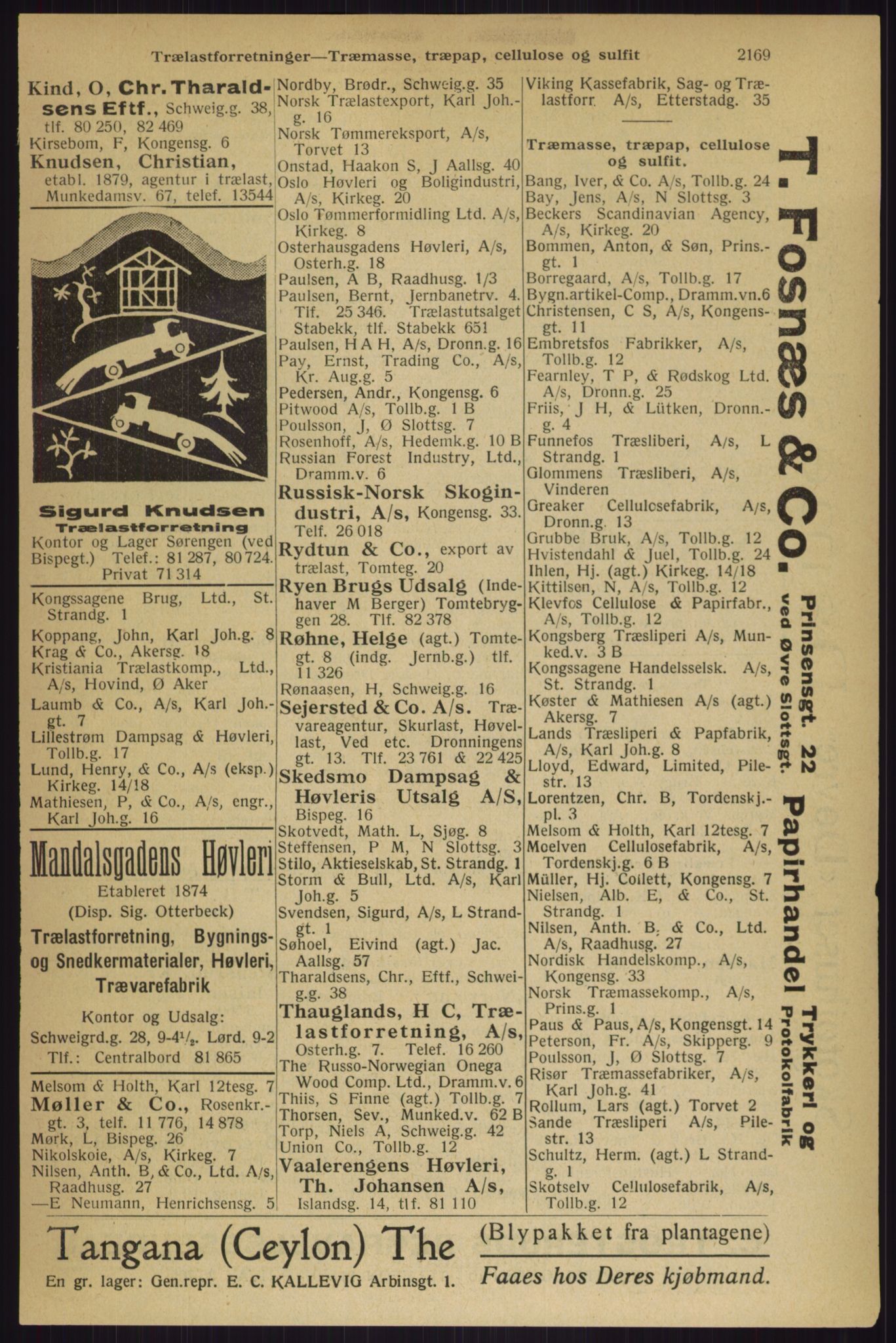 Kristiania/Oslo adressebok, PUBL/-, 1927, s. 2169
