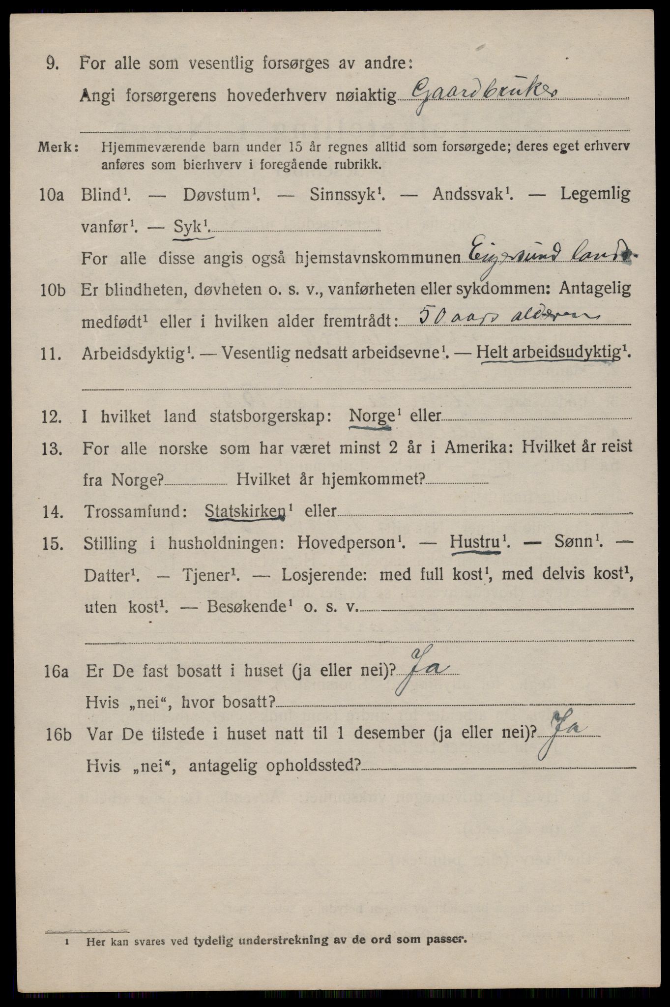 SAST, Folketelling 1920 for 1116 Eigersund herred, 1920, s. 6320