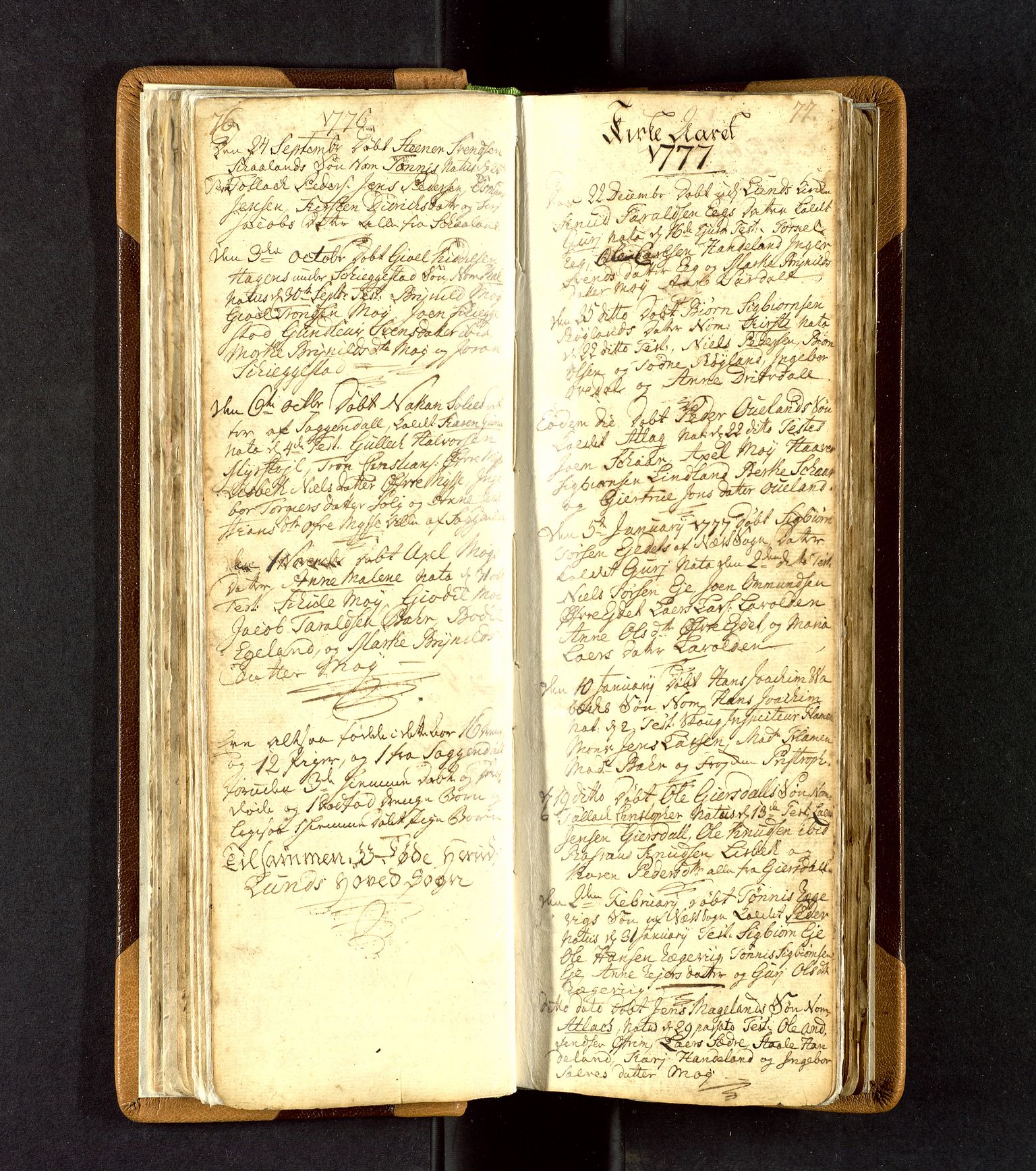 Lund sokneprestkontor, AV/SAST-A-101809/S06/L0003: Ministerialbok nr. A 3, 1761-1801, s. 76-77