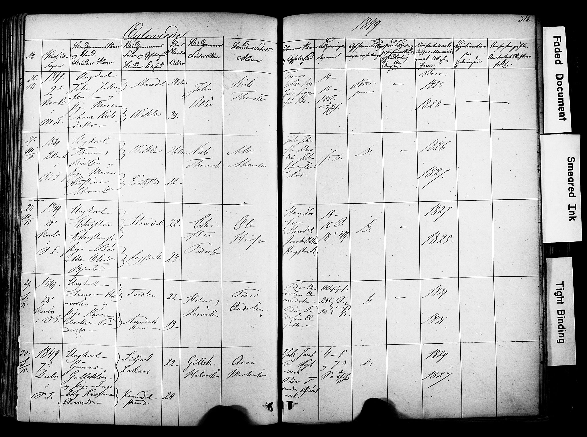 Solum kirkebøker, AV/SAKO-A-306/F/Fa/L0006: Ministerialbok nr. I 6, 1844-1855, s. 316
