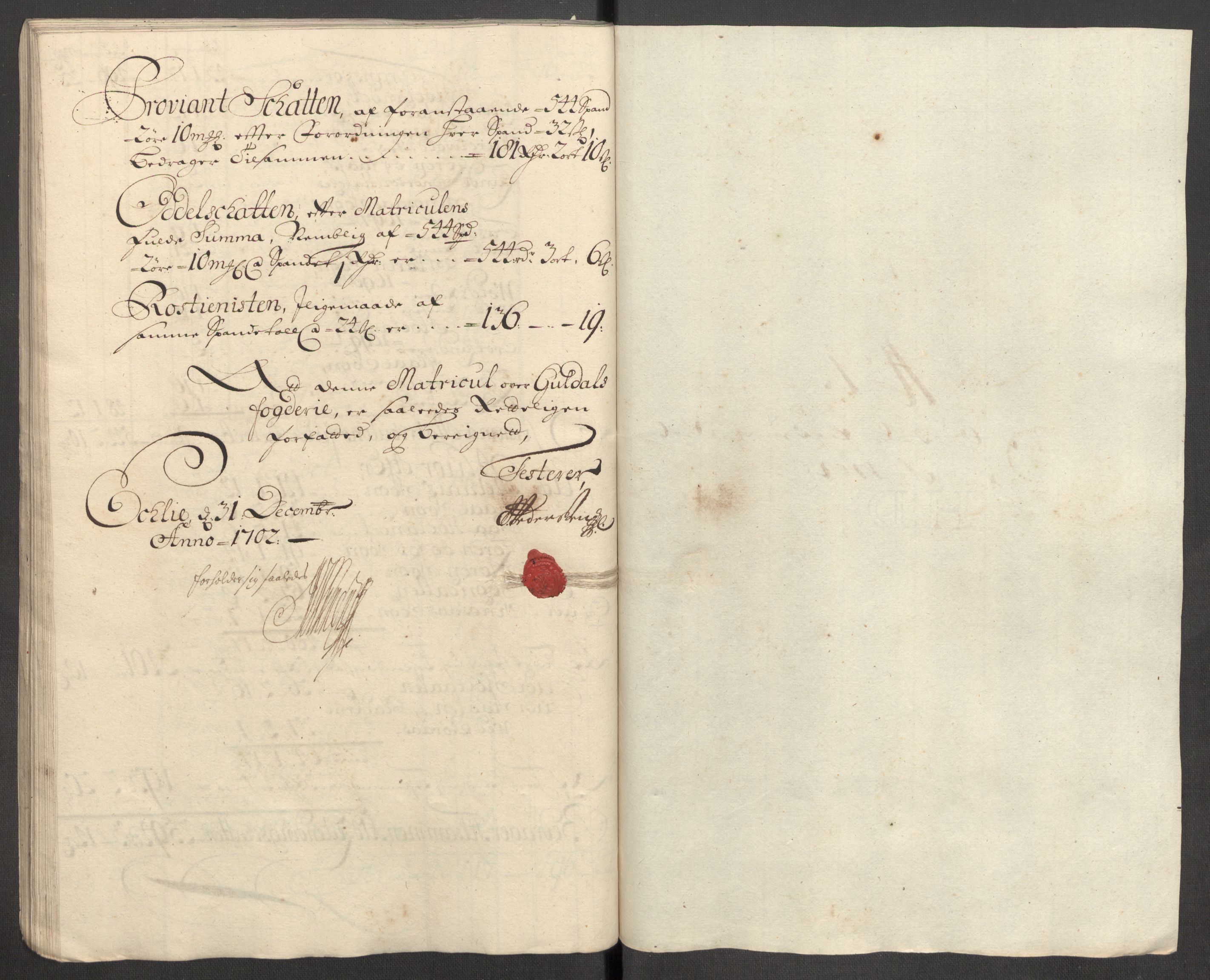 Rentekammeret inntil 1814, Reviderte regnskaper, Fogderegnskap, RA/EA-4092/R60/L3952: Fogderegnskap Orkdal og Gauldal, 1702, s. 262