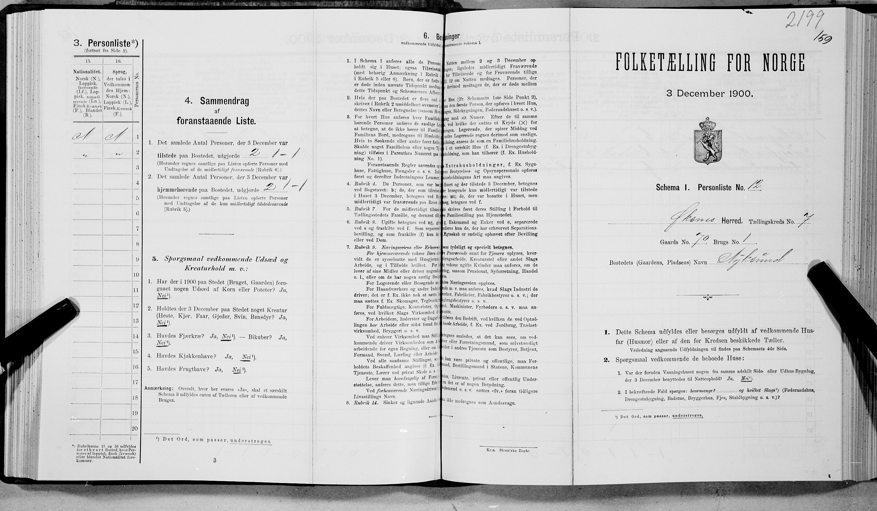 SAT, Folketelling 1900 for 1868 Øksnes herred, 1900, s. 567