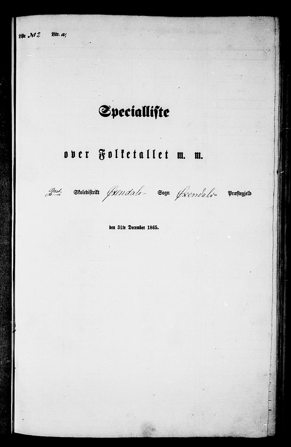 RA, Folketelling 1865 for 1561P Øksendal prestegjeld, 1865, s. 29