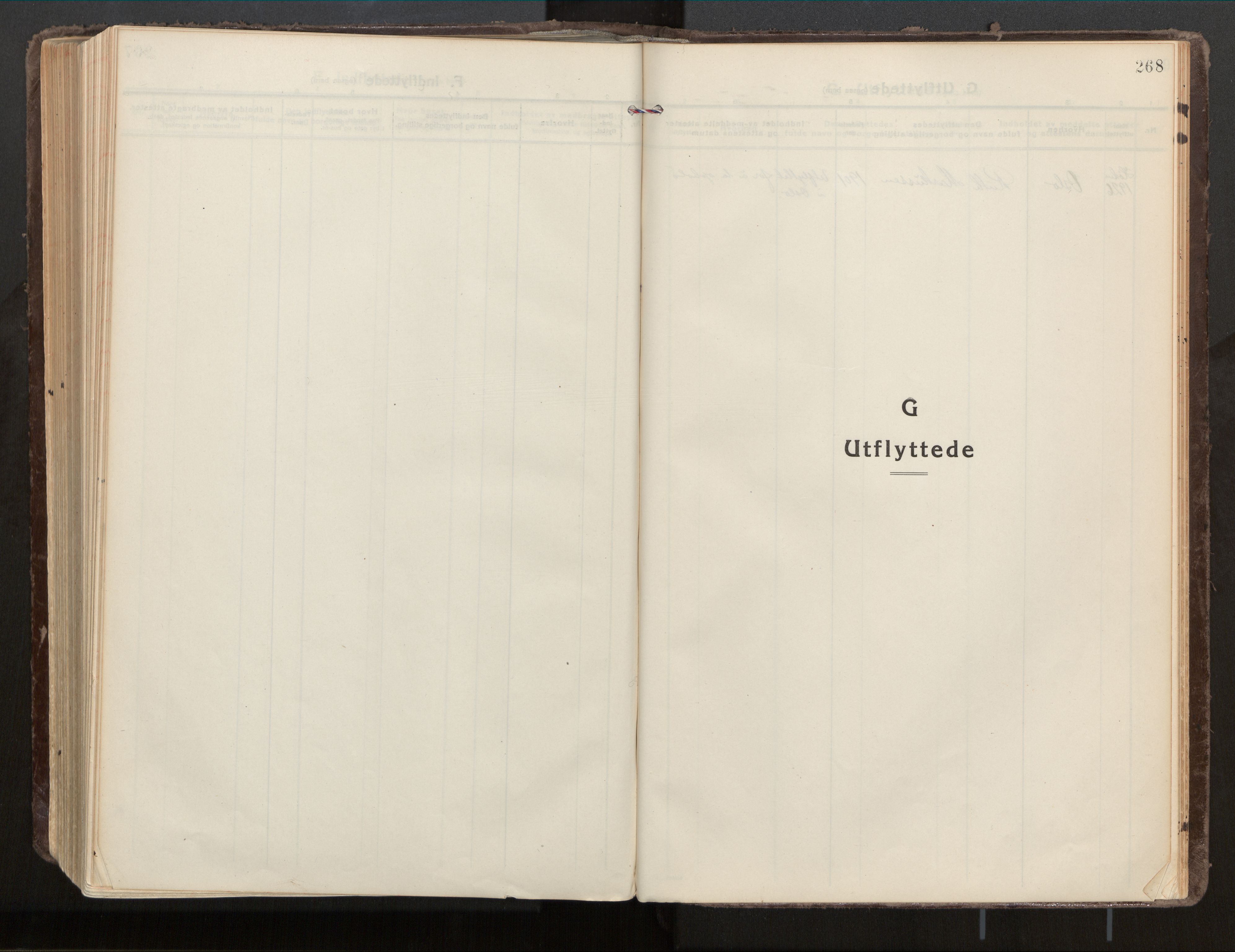 Ministerialprotokoller, klokkerbøker og fødselsregistre - Nordland, SAT/A-1459/813/L0207a: Ministerialbok nr. 813A18, 1919-1927, s. 268