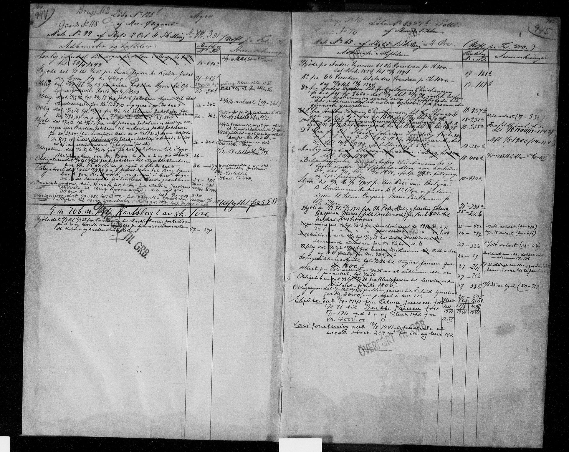 Idd og Marker sorenskriveri, AV/SAO-A-10283/G/Ga/Gac/L0004b: Panteregister nr. II 4b, 1848-1953, s. 944-945