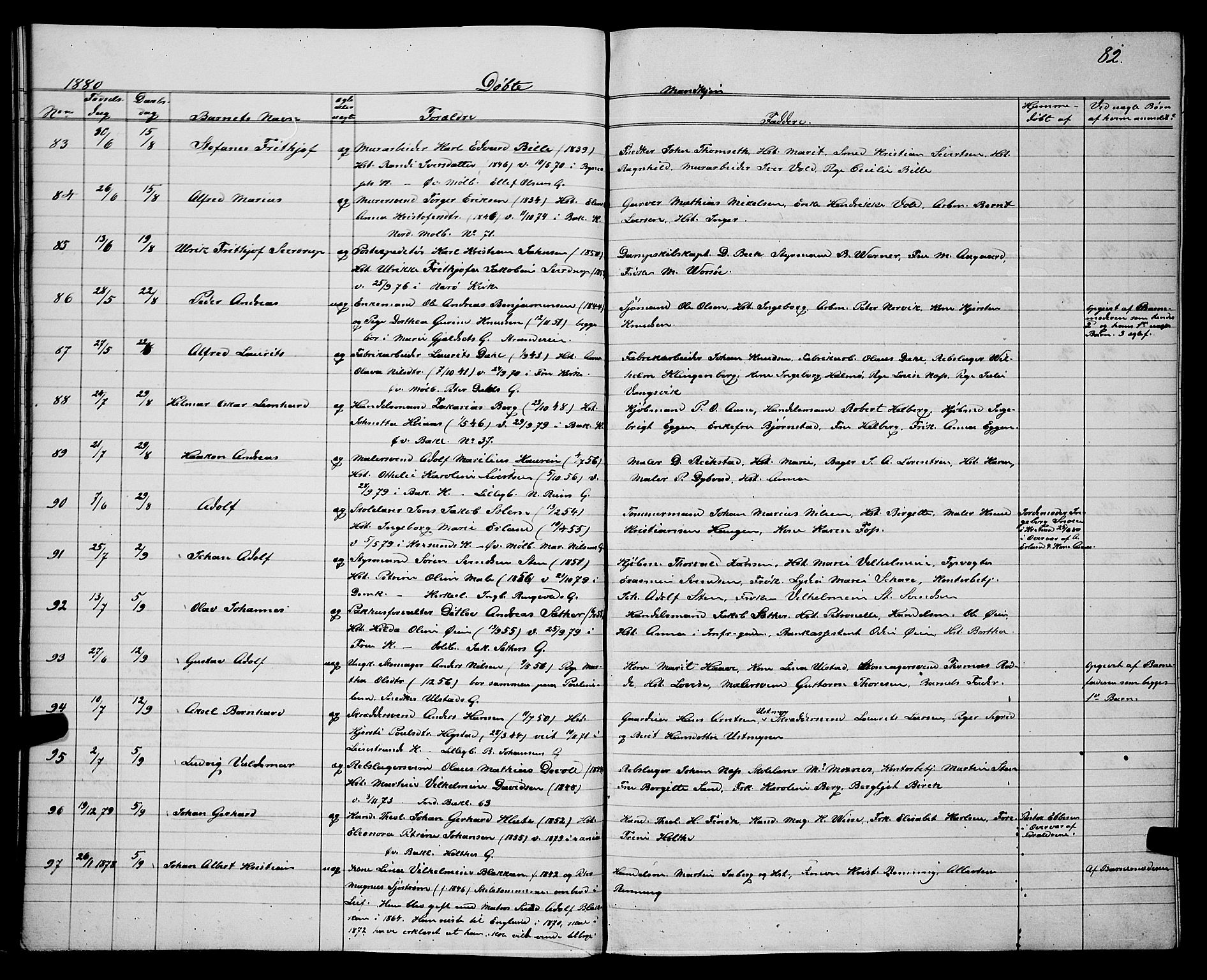 Ministerialprotokoller, klokkerbøker og fødselsregistre - Sør-Trøndelag, AV/SAT-A-1456/604/L0220: Klokkerbok nr. 604C03, 1870-1885, s. 82