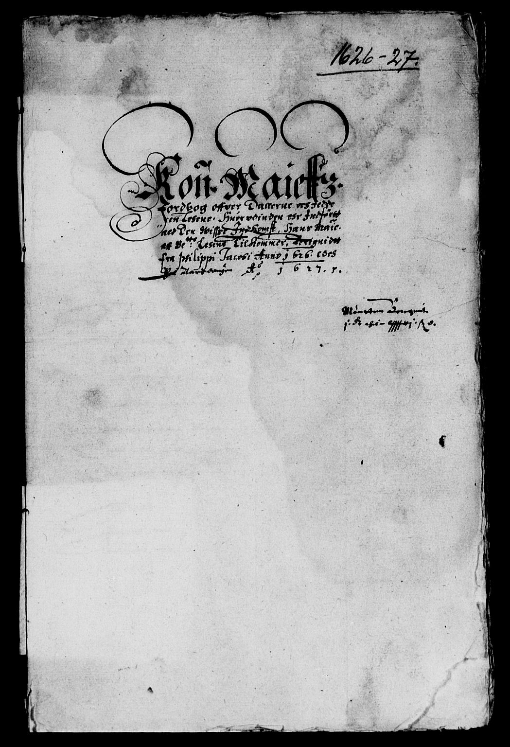 Rentekammeret inntil 1814, Reviderte regnskaper, Lensregnskaper, AV/RA-EA-5023/R/Rb/Rbs/L0011: Stavanger len, 1624-1627