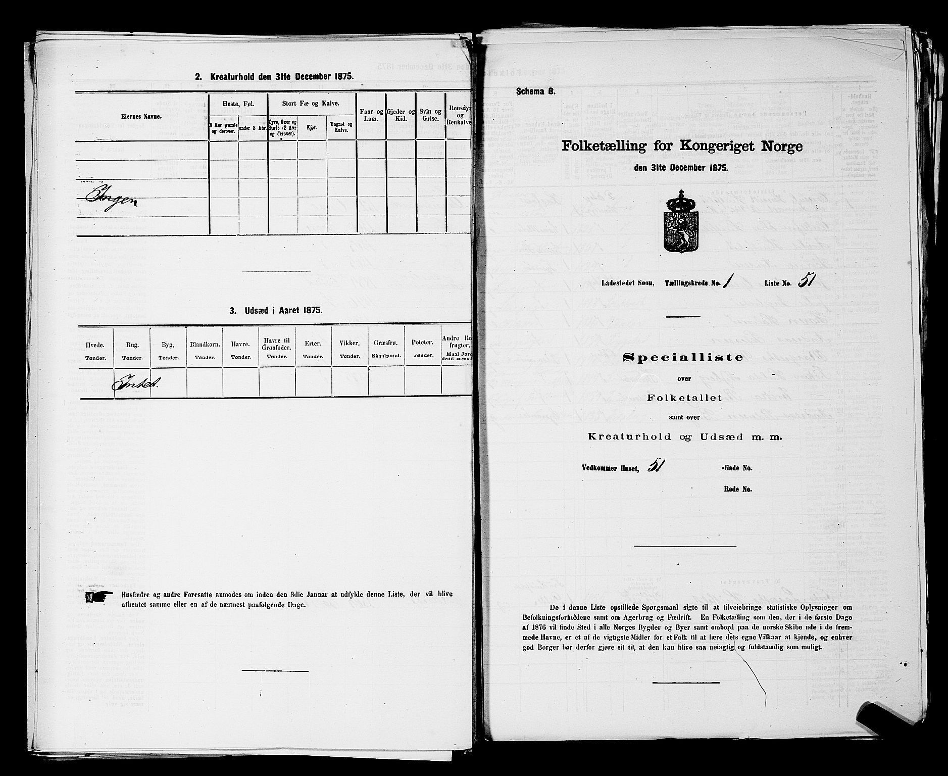 RA, Folketelling 1875 for 0201B Vestby prestegjeld, Son ladested, 1875, s. 110