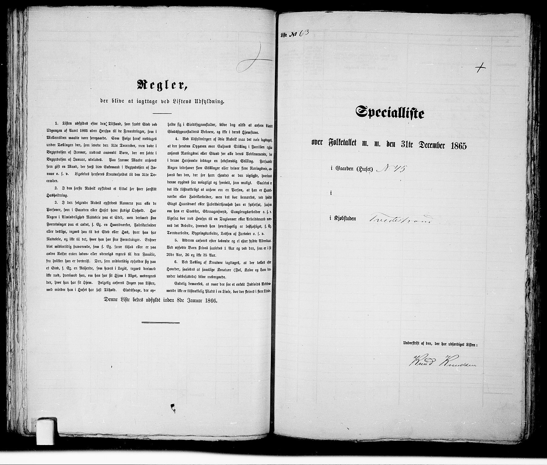 RA, Folketelling 1865 for 0902B Holt prestegjeld, Tvedestrand ladested, 1865, s. 131