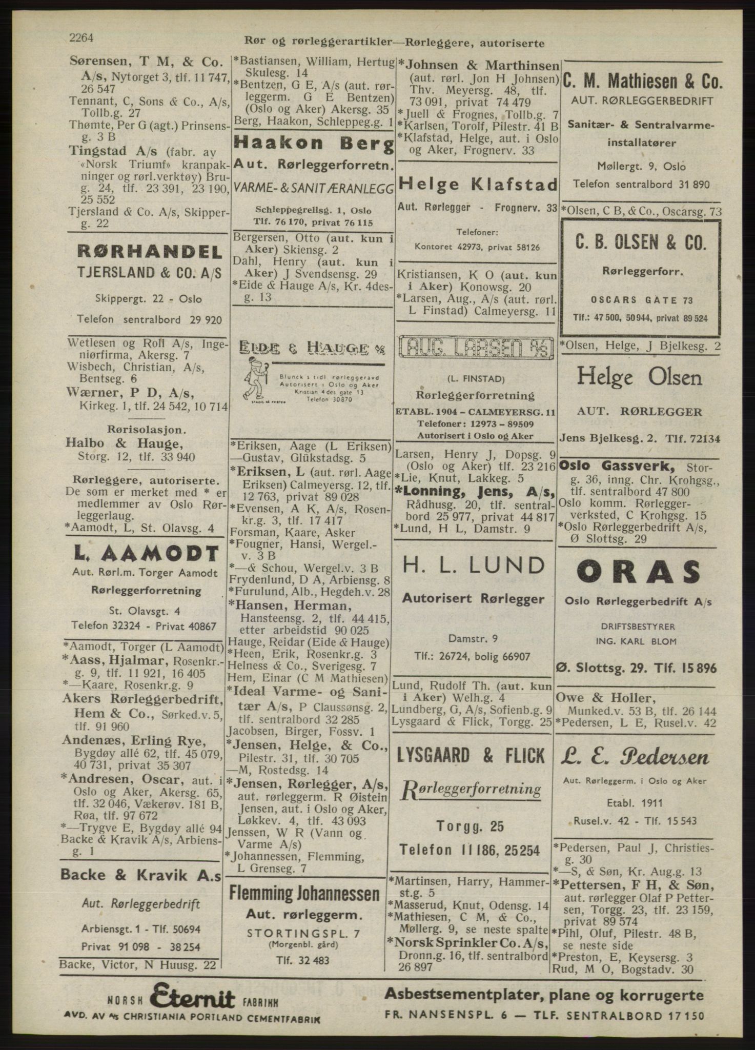 Kristiania/Oslo adressebok, PUBL/-, 1946, s. 2264