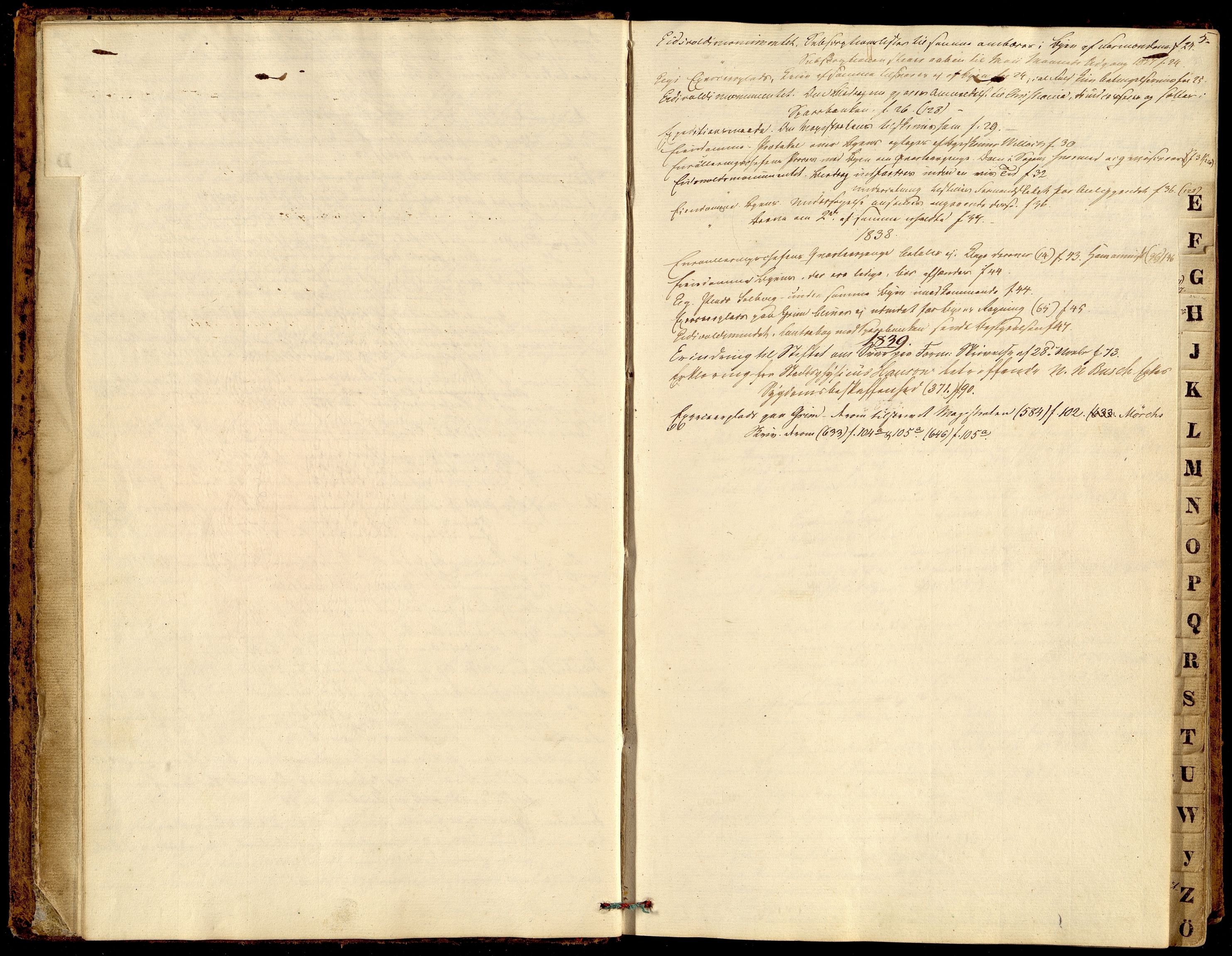 Kristiansand By - Formannskapet, ARKSOR/1001KG120/A/Aa/L0001: Møtebok (d), 1837-1842