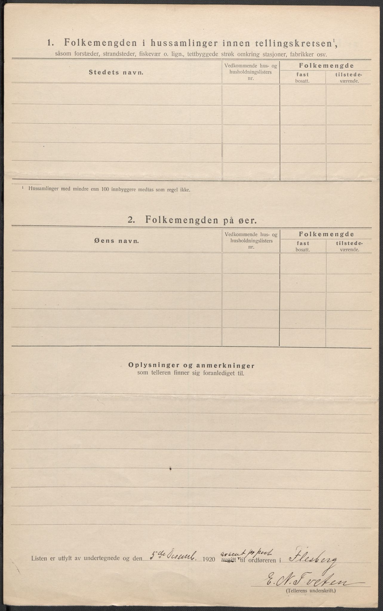SAKO, Folketelling 1920 for 0631 Flesberg herred, 1920, s. 53