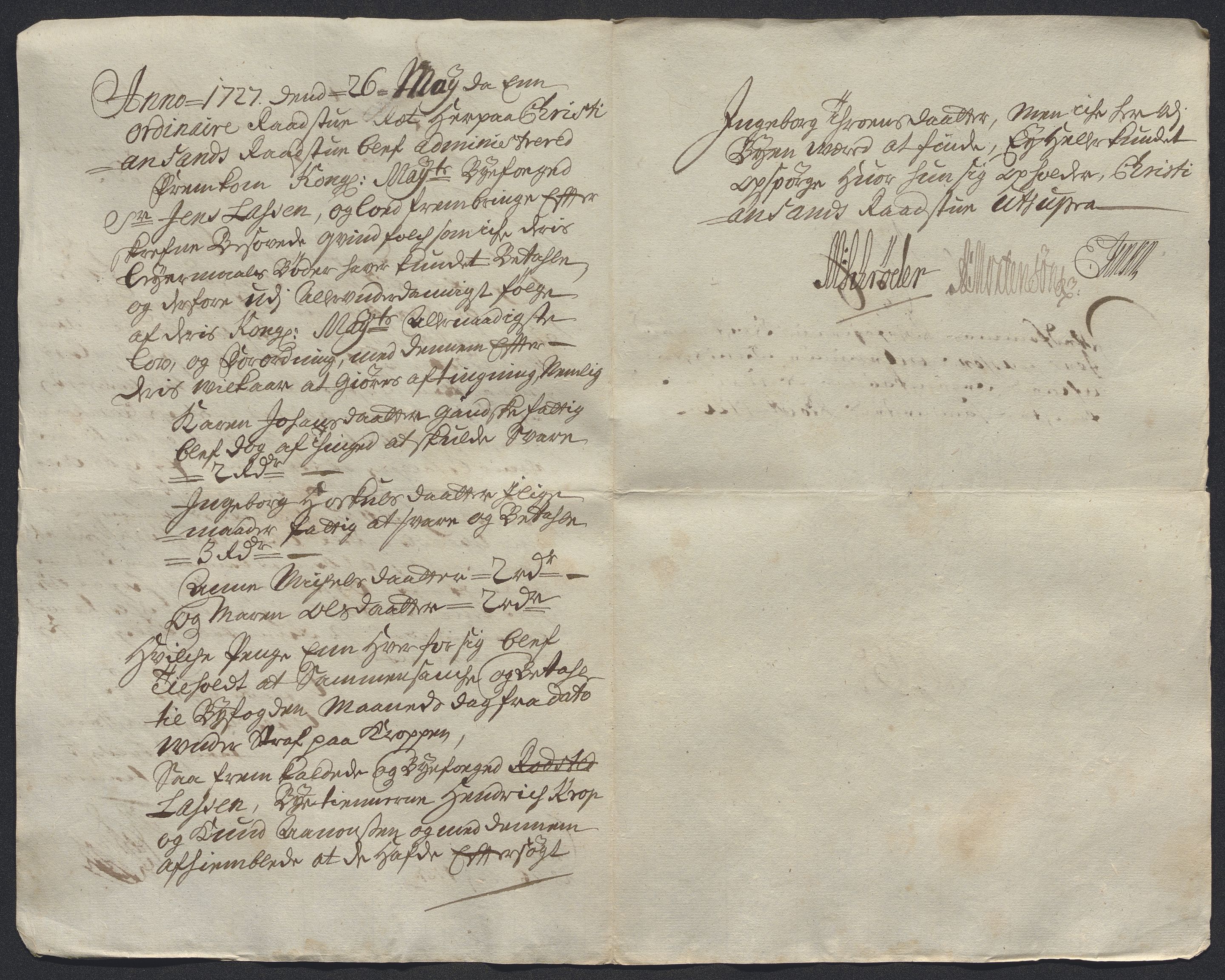 Rentekammeret inntil 1814, Reviderte regnskaper, Byregnskaper, AV/RA-EA-4066/R/Rm/L0286: [M19] Sikt og sakefall, 1719-1727, s. 561