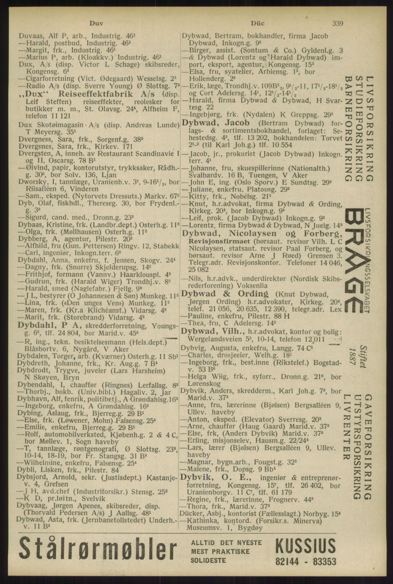 Kristiania/Oslo adressebok, PUBL/-, 1934, s. 339