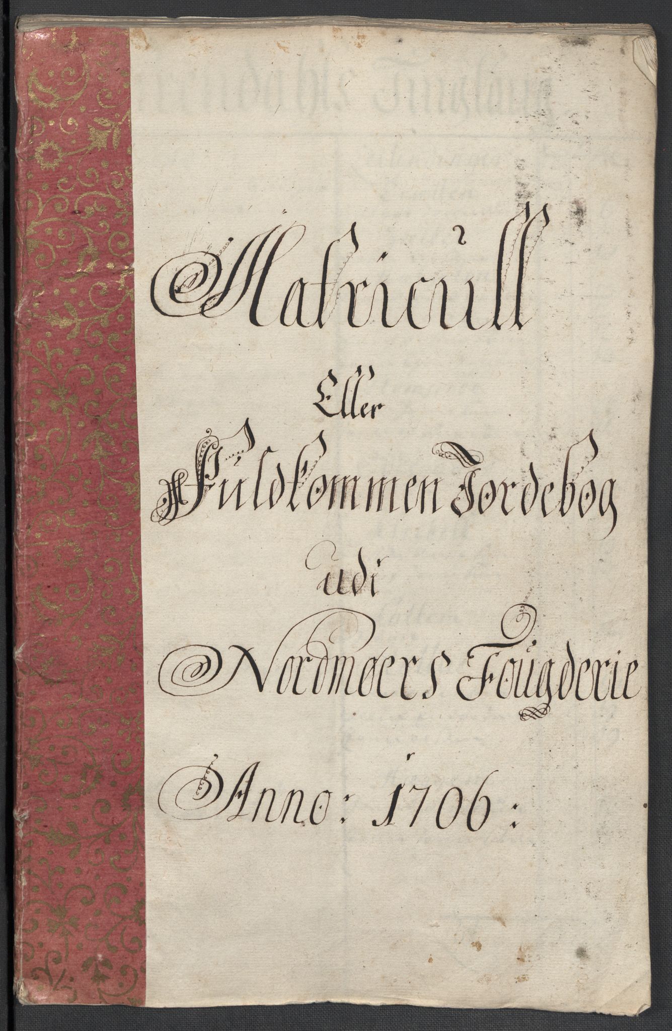Rentekammeret inntil 1814, Reviderte regnskaper, Fogderegnskap, RA/EA-4092/R56/L3742: Fogderegnskap Nordmøre, 1706-1707, s. 24