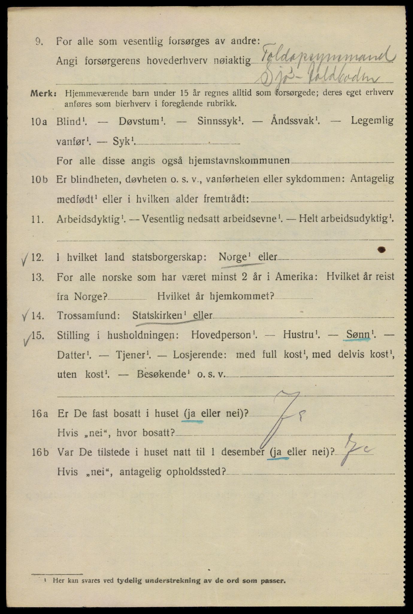 SAO, Folketelling 1920 for 0301 Kristiania kjøpstad, 1920, s. 512974