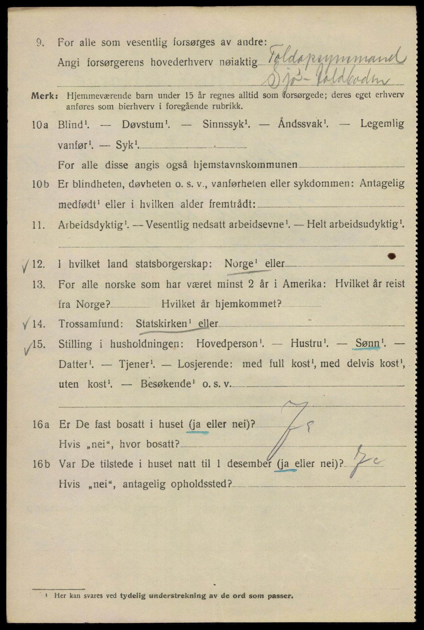 SAO, Folketelling 1920 for 0301 Kristiania kjøpstad, 1920, s. 512974