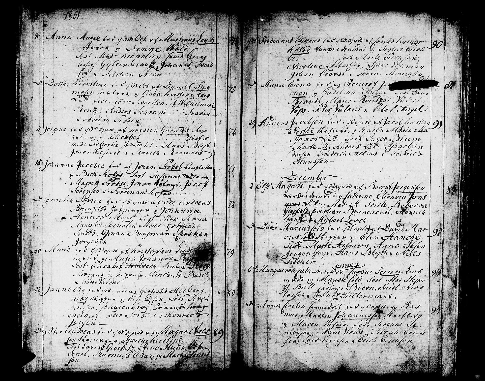 Domkirken sokneprestembete, AV/SAB-A-74801/H/Haa/L0004: Ministerialbok nr. A 4, 1763-1820, s. 264-265