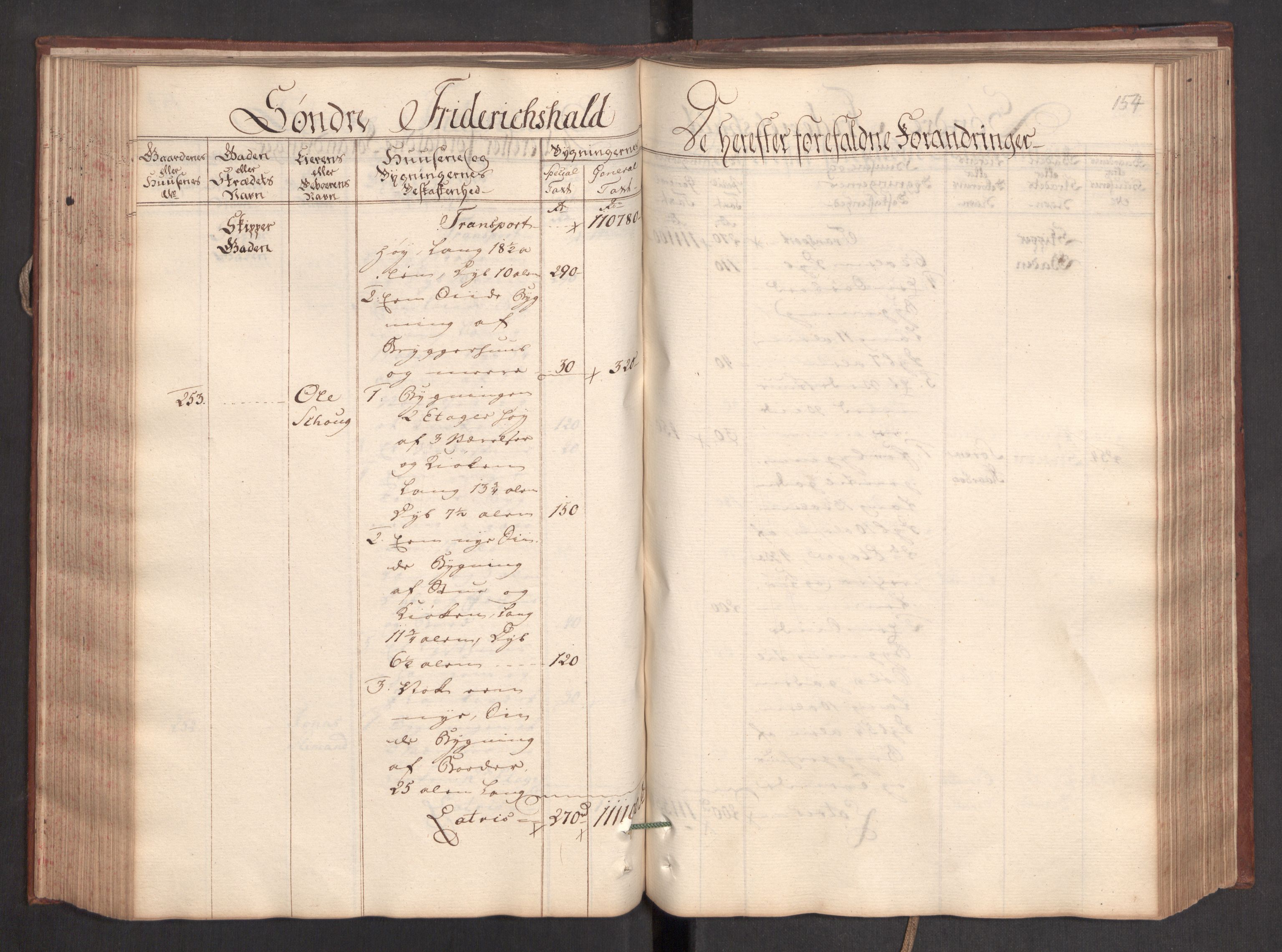 Kommersekollegiet, Brannforsikringskontoret 1767-1814, RA/EA-5458/F/Fa/L0023/0004: Fredrikshald / Branntakstprotokoll, 1767