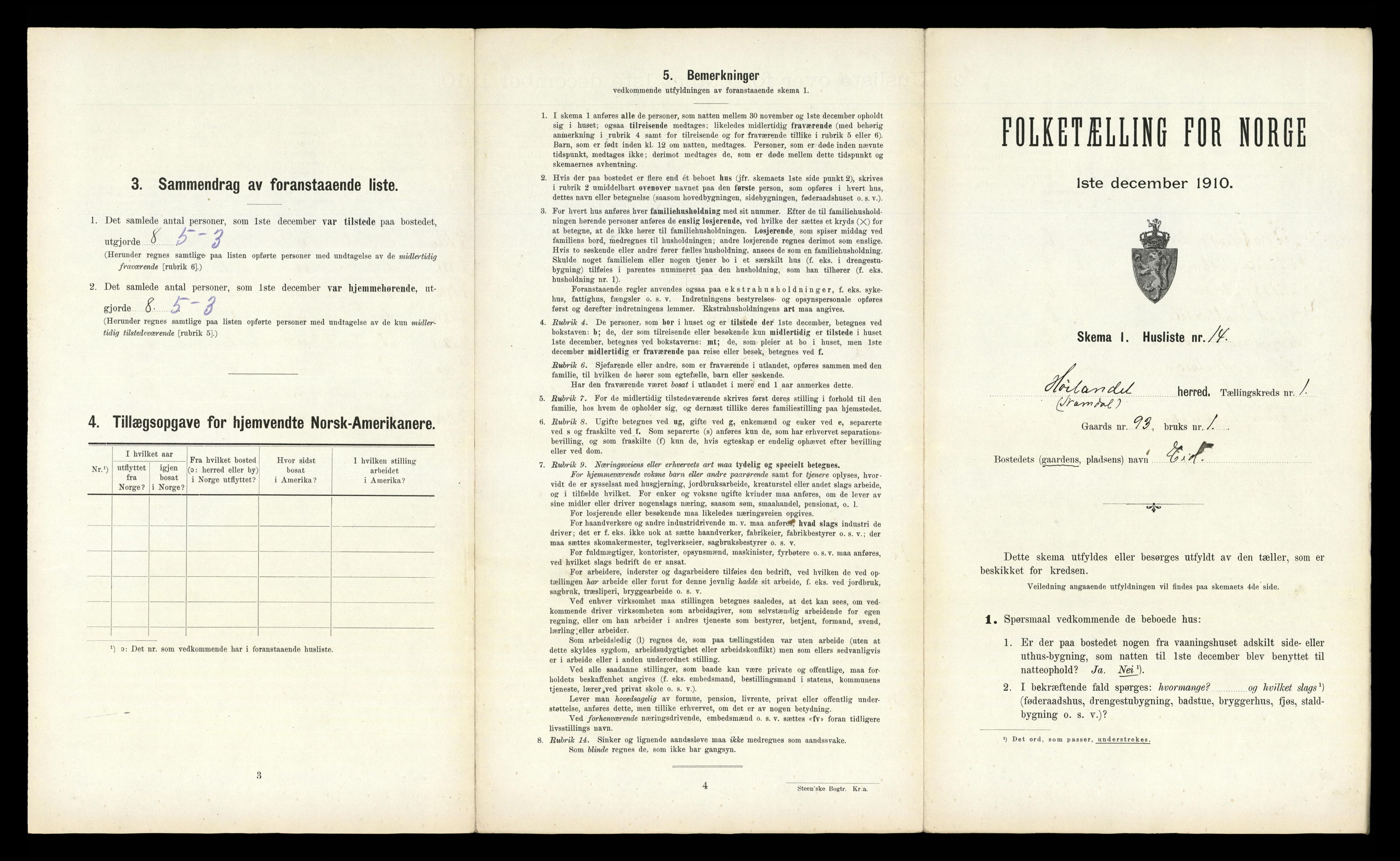 RA, Folketelling 1910 for 1743 Høylandet herred, 1910, s. 54