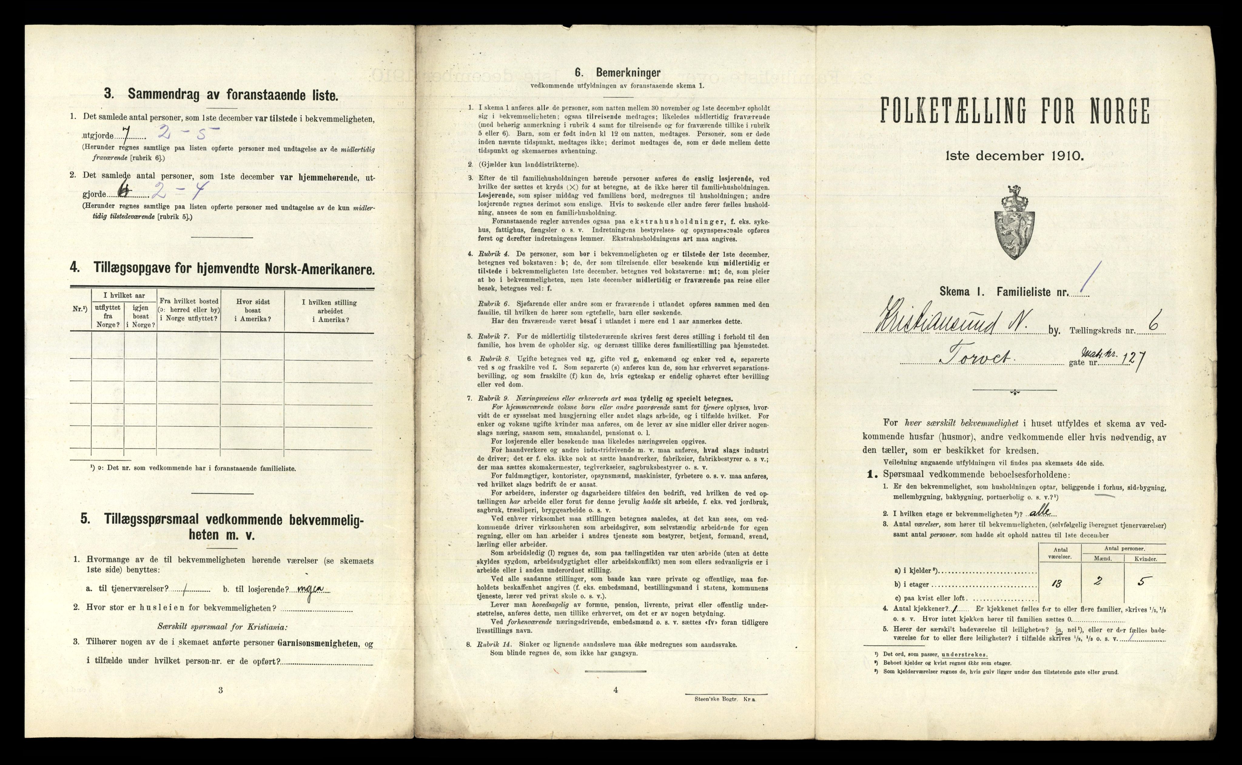 RA, Folketelling 1910 for 1503 Kristiansund kjøpstad, 1910, s. 1507