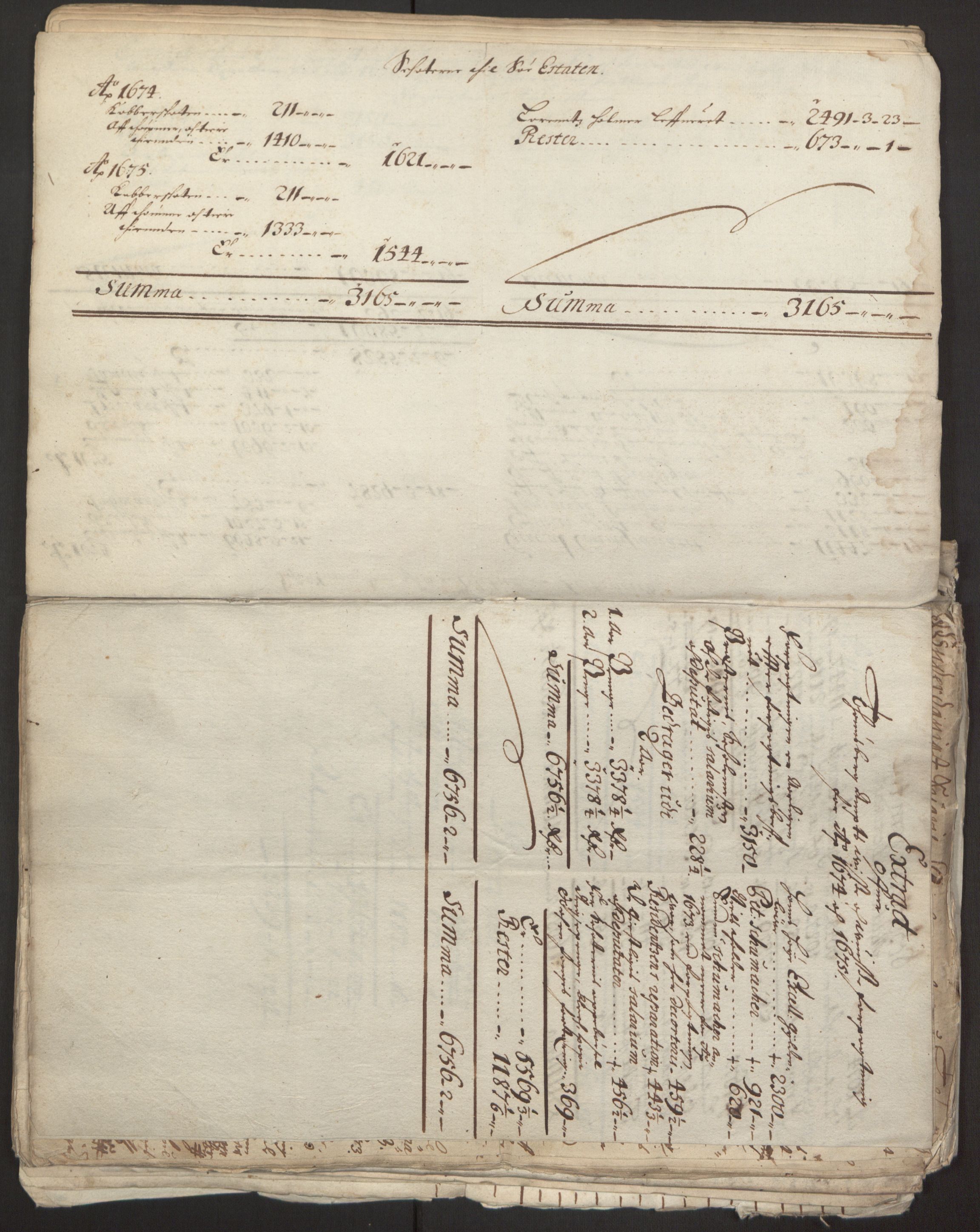 Rentekammeret inntil 1814, Reviderte regnskaper, Fogderegnskap, RA/EA-4092/R32/L1843: Fogderegnskap Jarlsberg grevskap, 1674-1675, s. 24