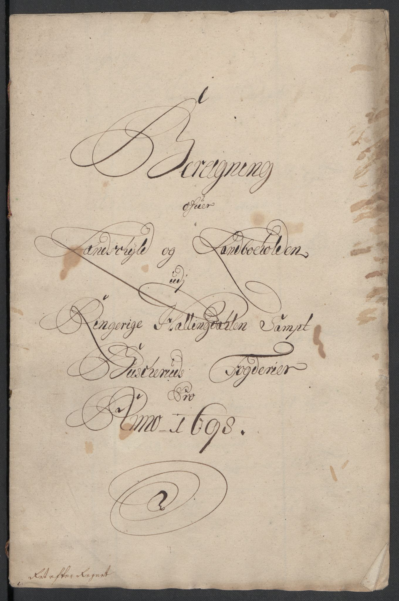 Rentekammeret inntil 1814, Reviderte regnskaper, Fogderegnskap, AV/RA-EA-4092/R22/L1455: Fogderegnskap Ringerike, Hallingdal og Buskerud, 1698, s. 15