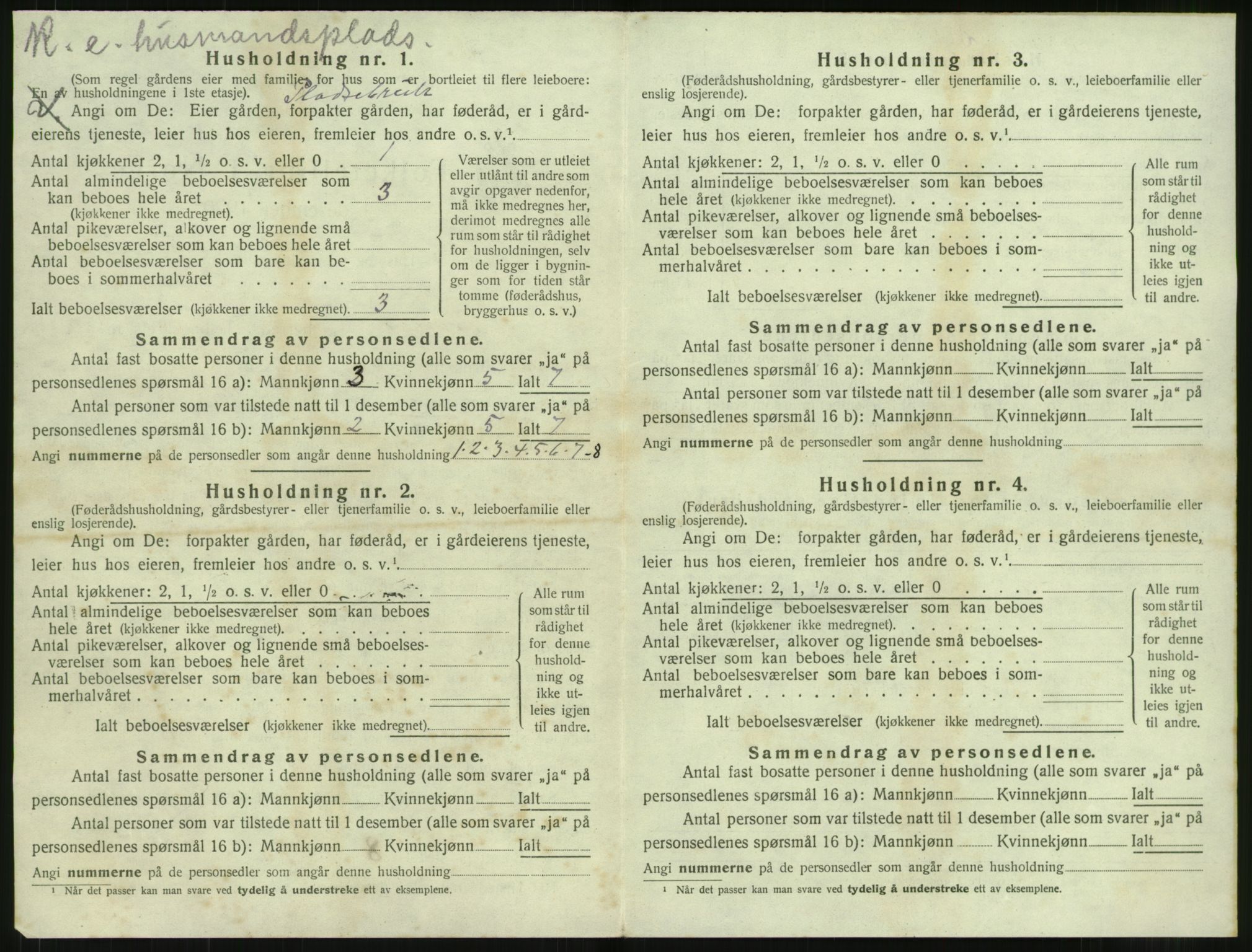 SAT, Folketelling 1920 for 1535 Vestnes herred, 1920, s. 1068