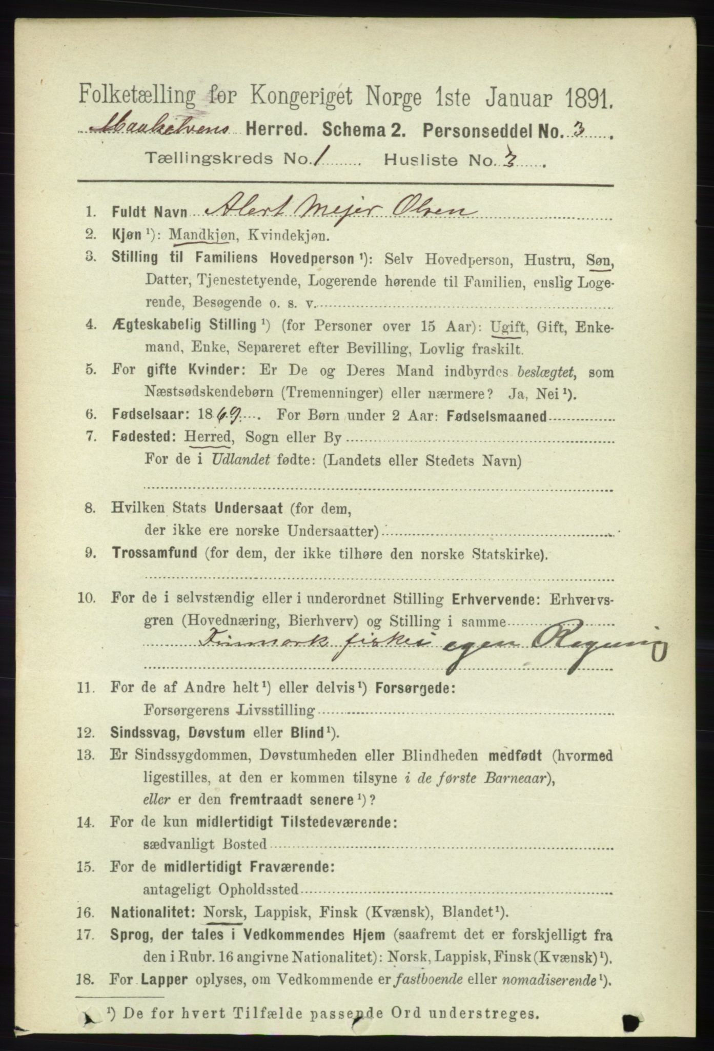 RA, Folketelling 1891 for 1924 Målselv herred, 1891, s. 82