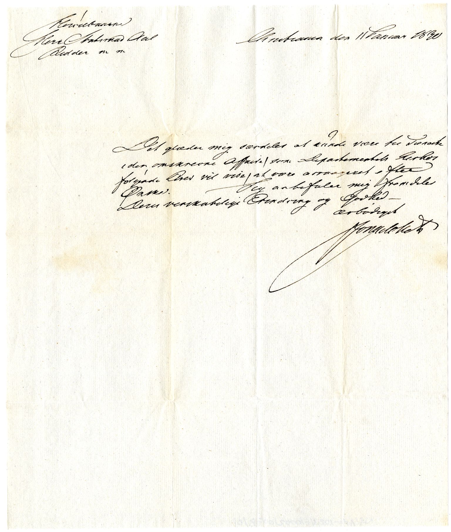 Diderik Maria Aalls brevsamling, NF/Ark-1023/F/L0002: D.M. Aalls brevsamling. B - C, 1799-1889, s. 381