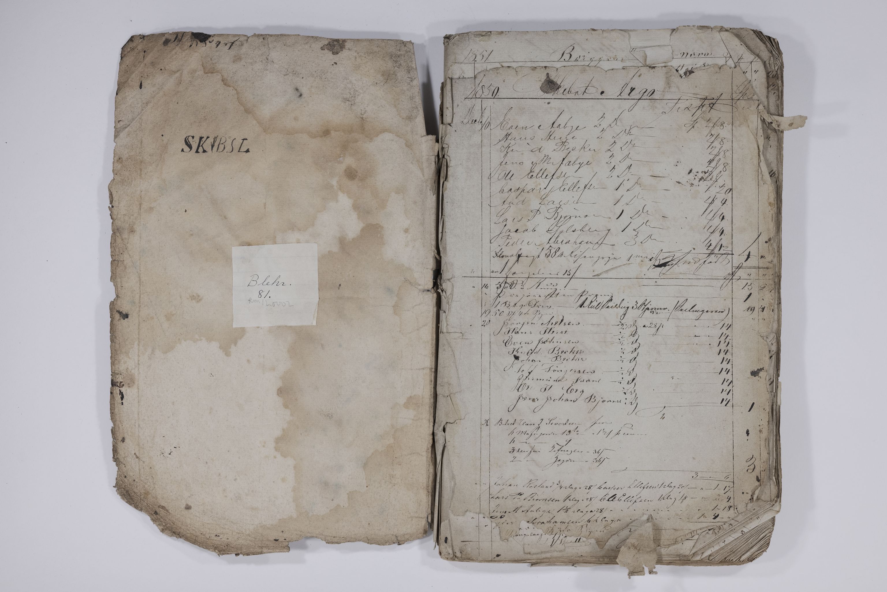 Blehr/ Kjellestad, TEMU/TGM-A-1212/R/Rm/L0002: Skibsliste, 1850-1857, s. 2