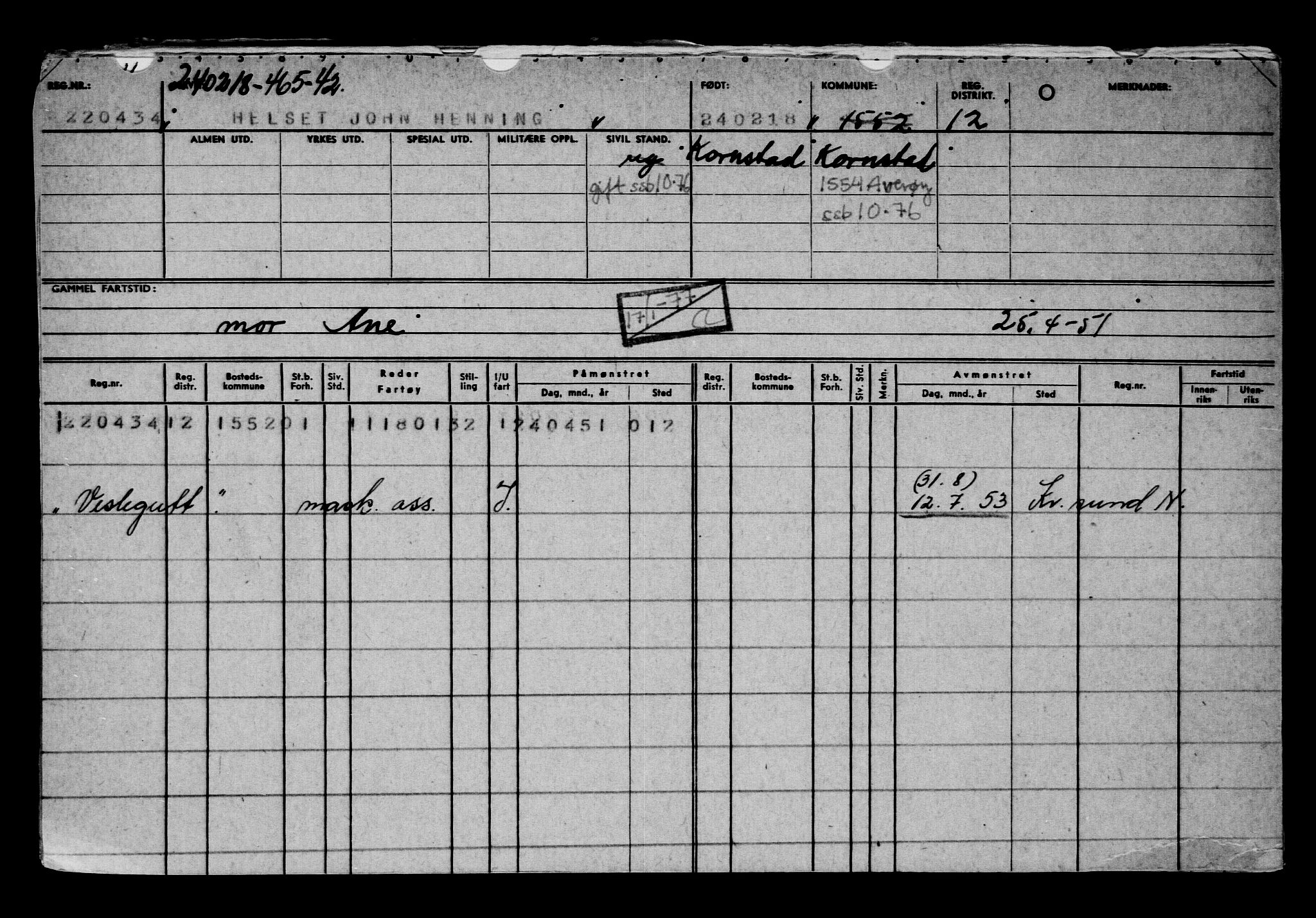 Direktoratet for sjømenn, AV/RA-S-3545/G/Gb/L0155: Hovedkort, 1918, s. 702