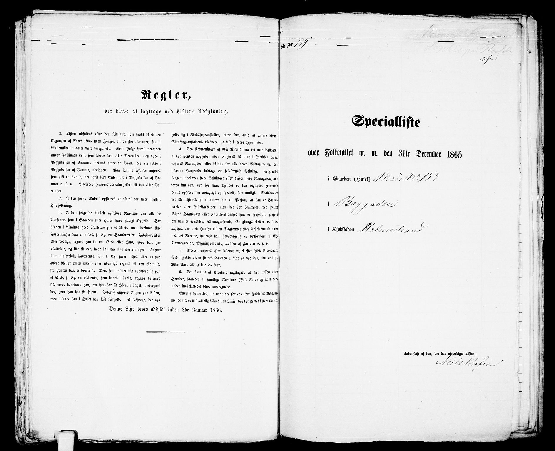 RA, Folketelling 1865 for 0702B Botne prestegjeld, Holmestrand kjøpstad, 1865, s. 327