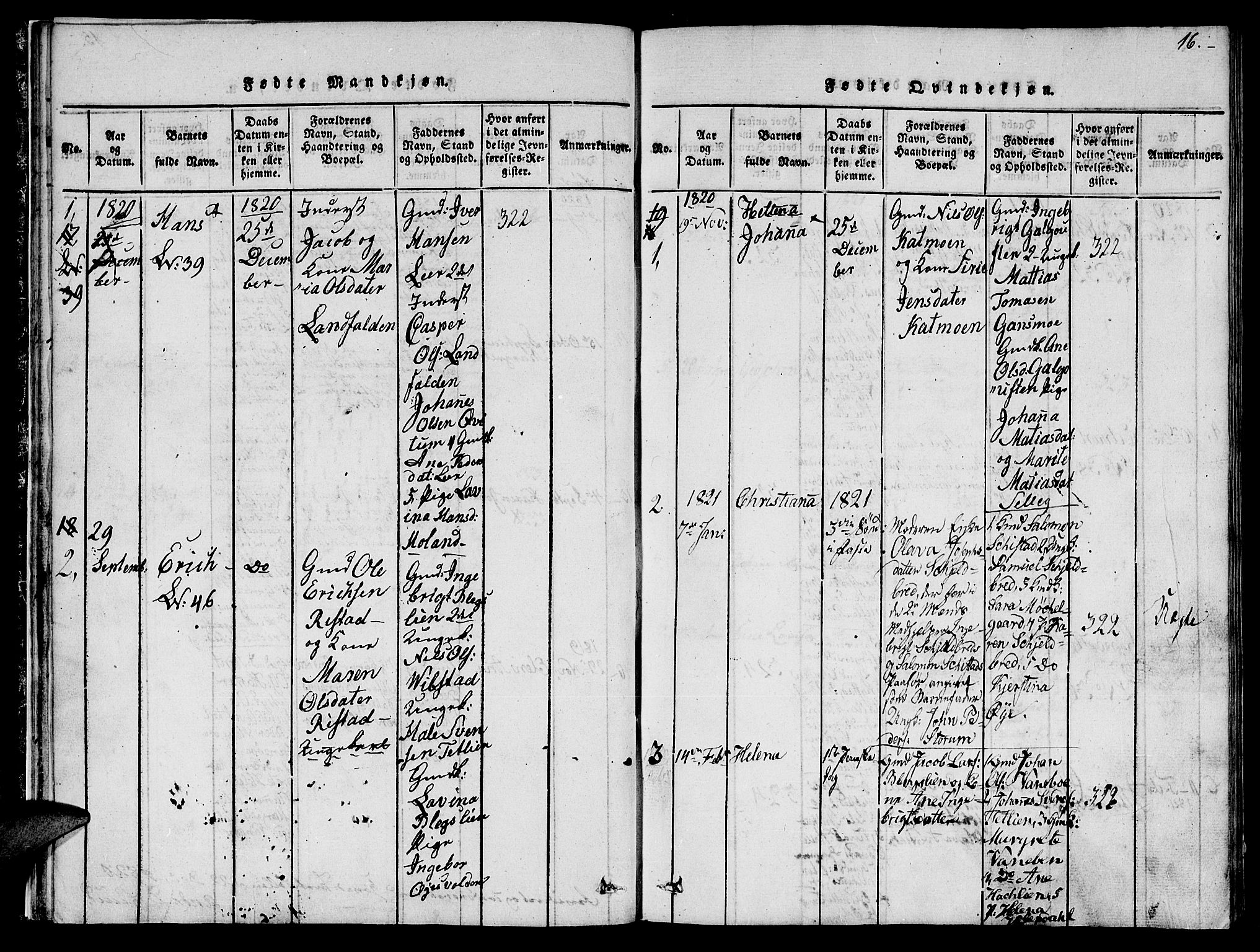 Ministerialprotokoller, klokkerbøker og fødselsregistre - Nord-Trøndelag, SAT/A-1458/764/L0559: Klokkerbok nr. 764C01, 1816-1824, s. 16