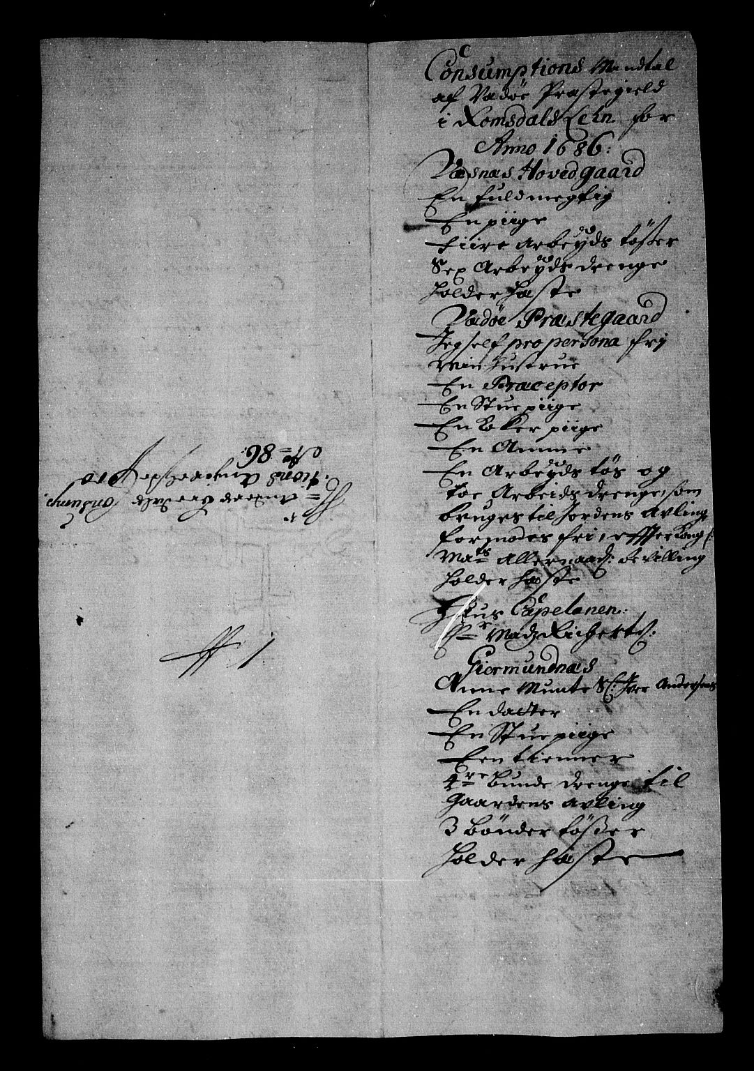 Rentekammeret inntil 1814, Reviderte regnskaper, Stiftamtstueregnskaper, Trondheim stiftamt og Nordland amt, AV/RA-EA-6044/R/Rg/L0084: Trondheim stiftamt og Nordland amt, 1686