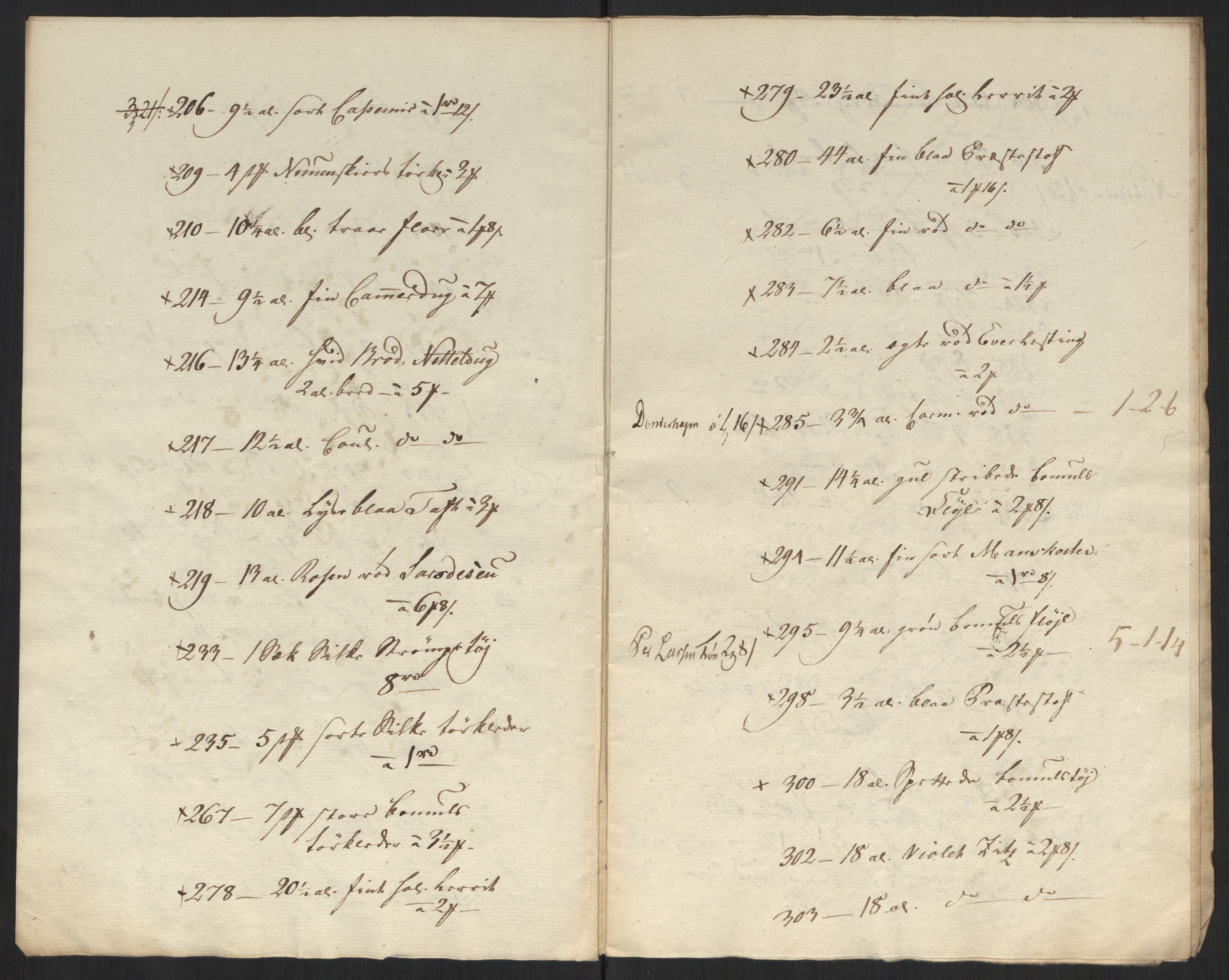 Oslo byfogd avd. II, AV/SAO-A-10942/F/Fi/Fia/L0112: Auksjonspakke, 1800