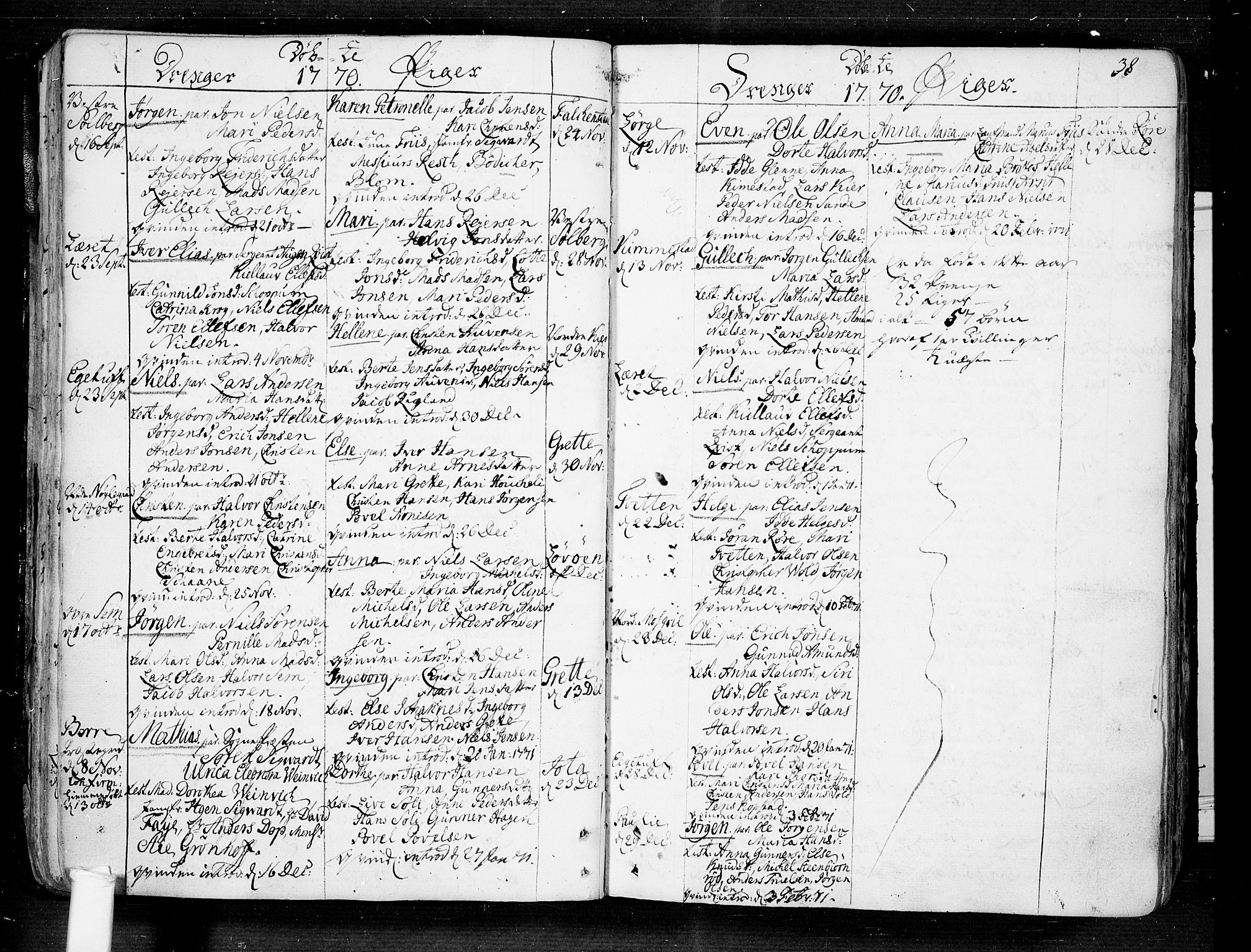Borre kirkebøker, SAKO/A-338/F/Fa/L0002: Ministerialbok nr. I 2, 1752-1806, s. 38