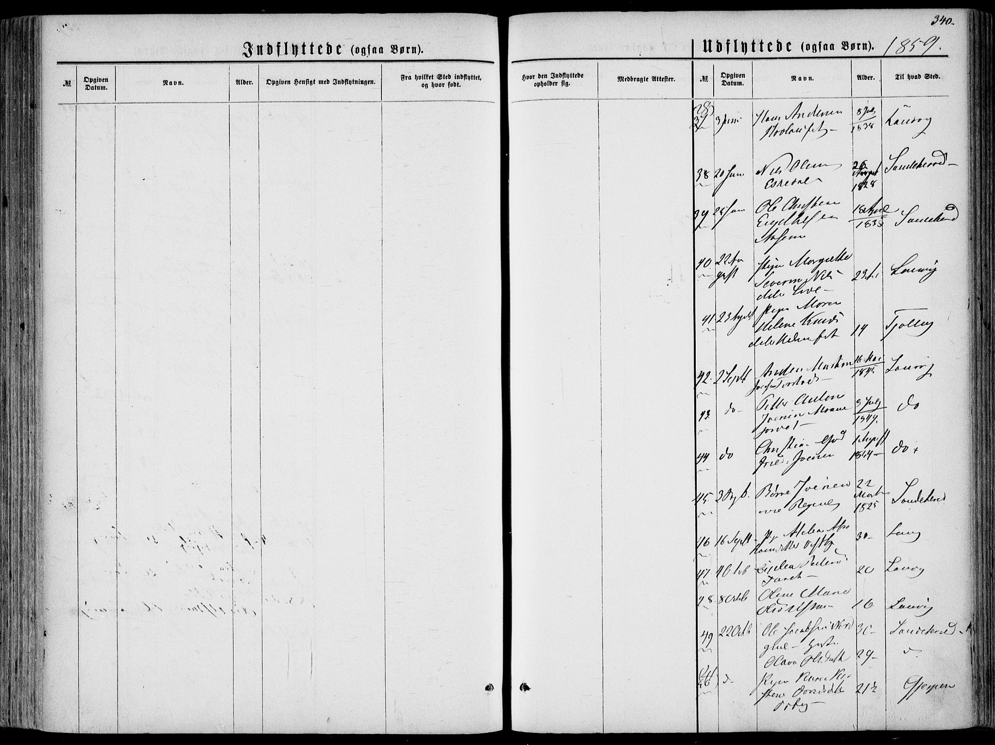 Hedrum kirkebøker, AV/SAKO-A-344/F/Fa/L0007: Ministerialbok nr. I 7, 1857-1868, s. 340