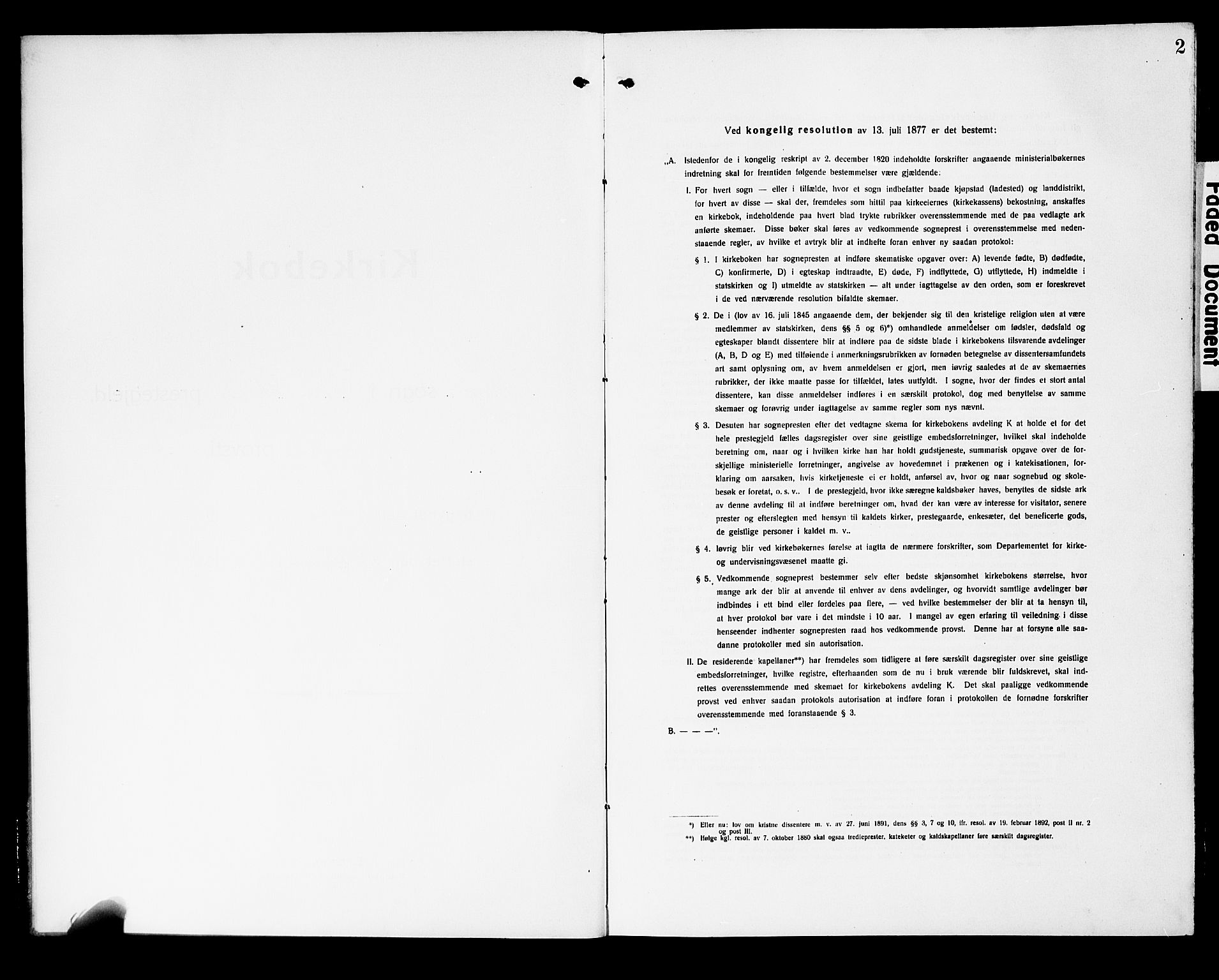 Fiskum kirkebøker, SAKO/A-15/G/Ga/L0006: Klokkerbok nr. 6, 1913-1927, s. 2
