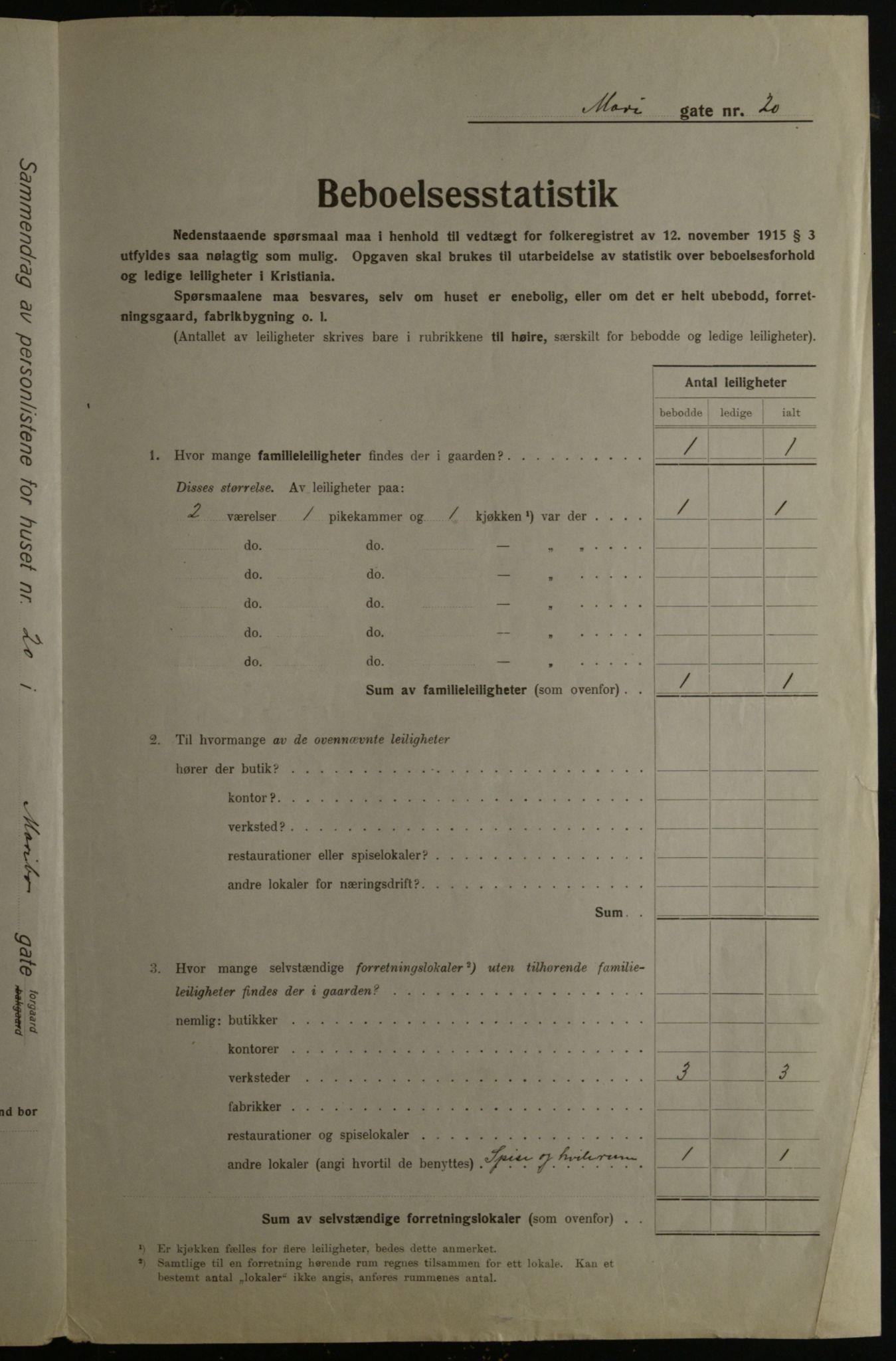 OBA, Kommunal folketelling 1.12.1923 for Kristiania, 1923, s. 67427