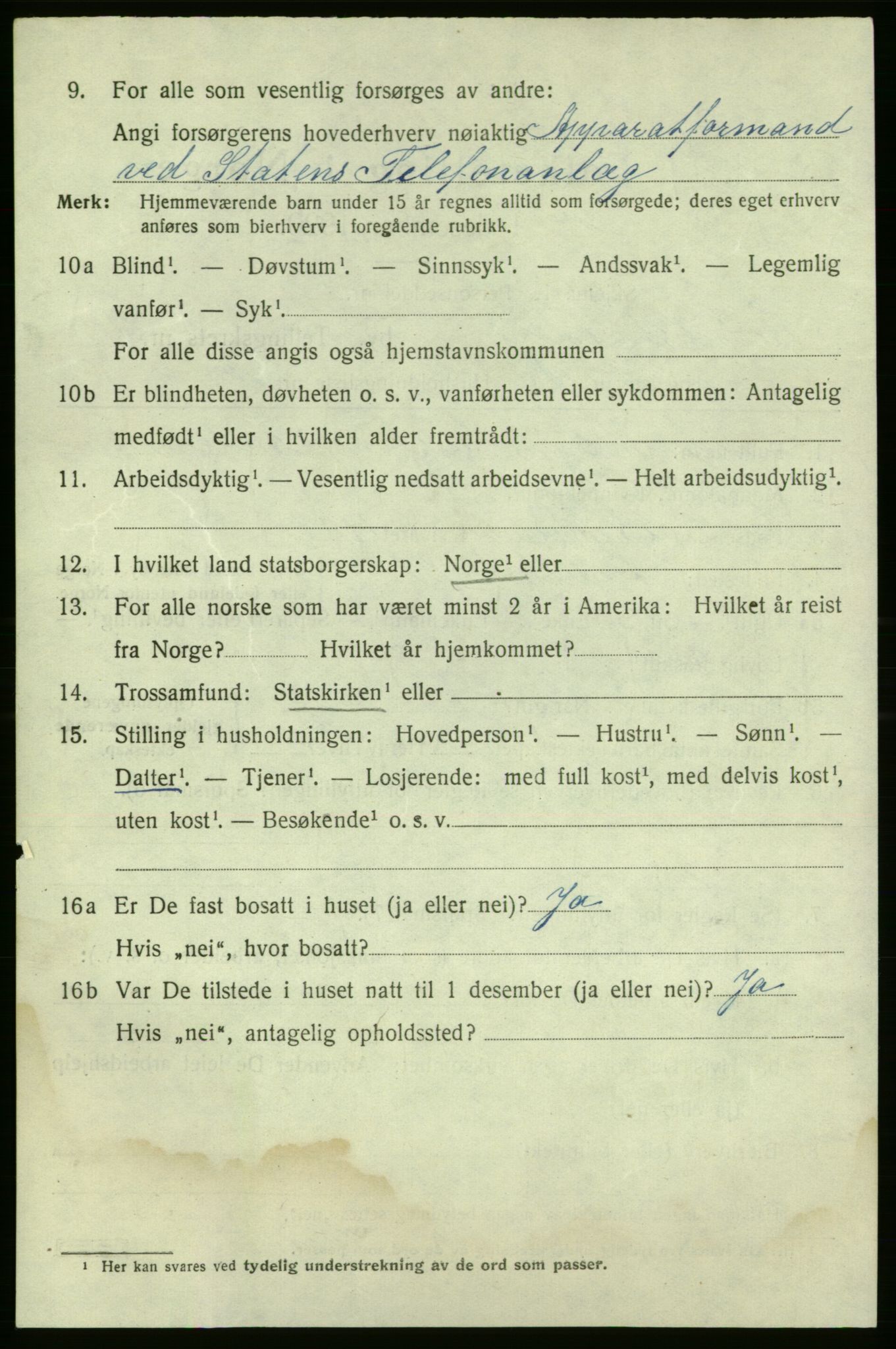 SAO, Folketelling 1920 for 0101 Fredrikshald kjøpstad, 1920, s. 14245