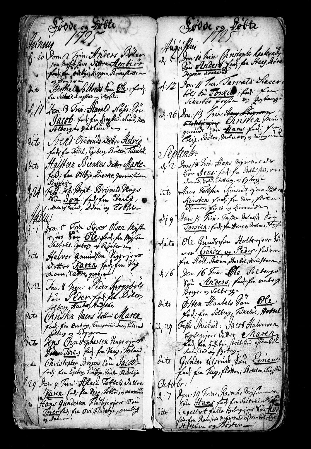 Enebakk prestekontor Kirkebøker, AV/SAO-A-10171c/F/Fa/L0001: Ministerialbok nr. I 1, 1719-1754
