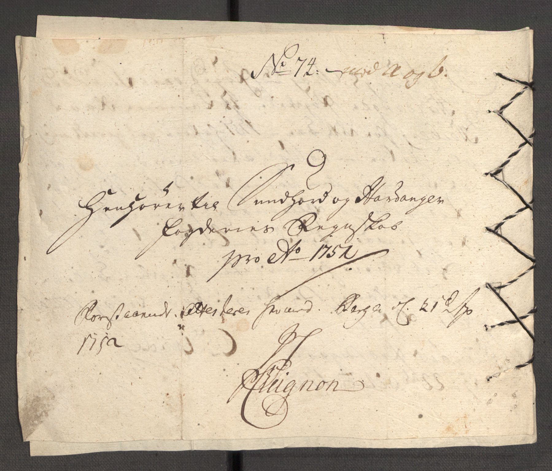 Rentekammeret inntil 1814, Reviderte regnskaper, Fogderegnskap, RA/EA-4092/R48/L3056: Fogderegnskap Sunnhordland og Hardanger, 1751, s. 491