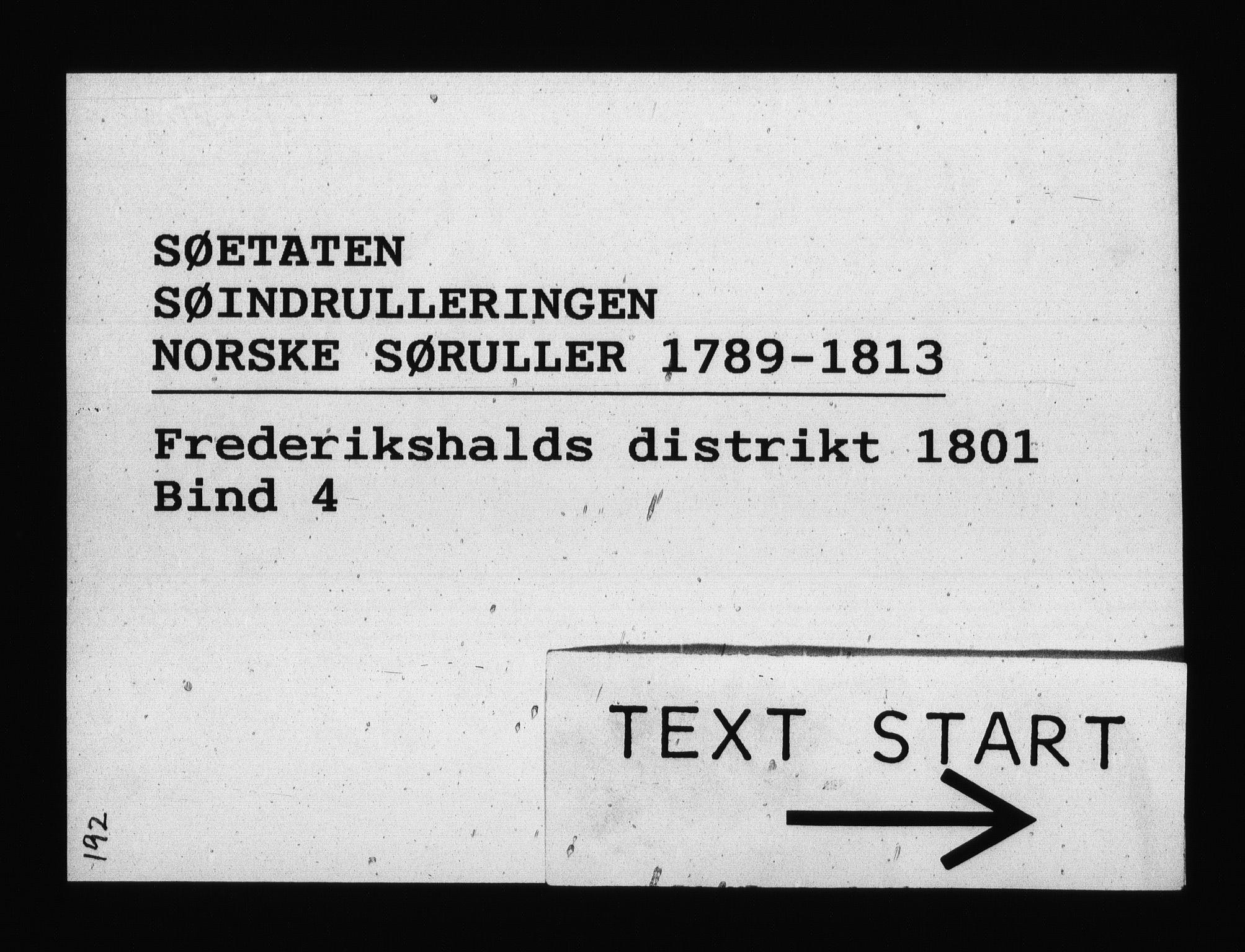 Sjøetaten, RA/EA-3110/F/L0193: Fredrikshalds distrikt, bind 4, 1801