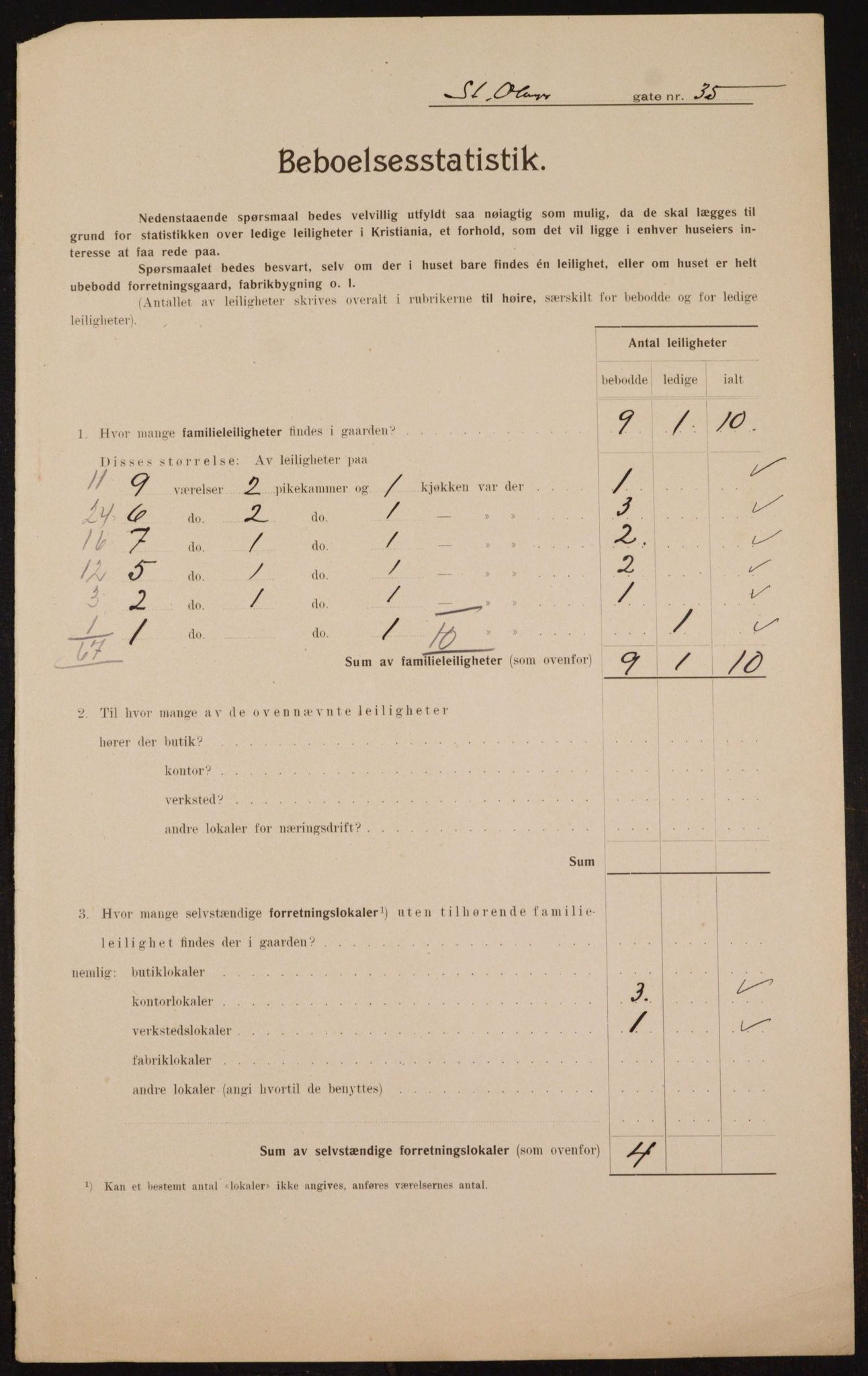 OBA, Kommunal folketelling 1.2.1910 for Kristiania, 1910, s. 84440