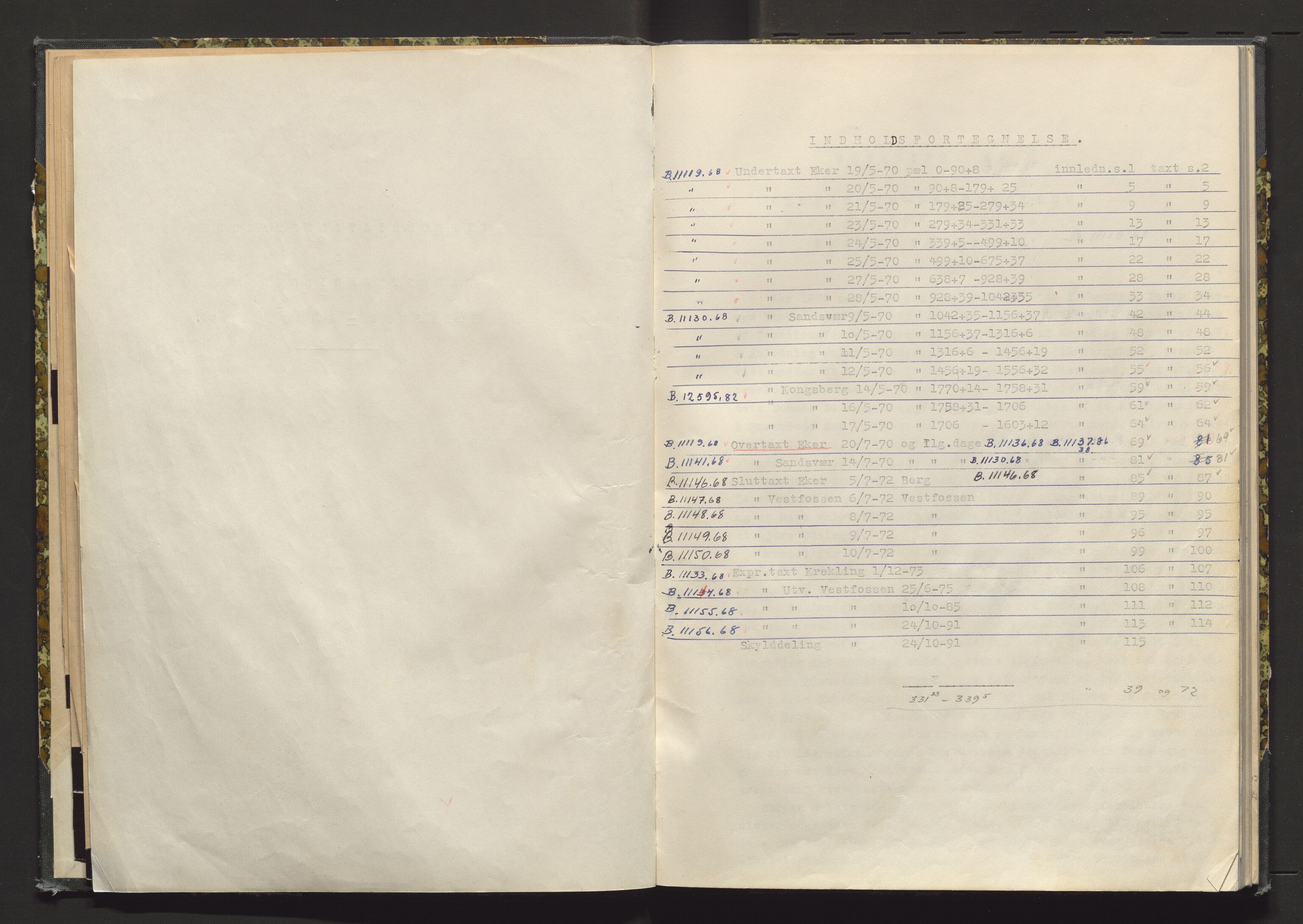 Norges Statsbaner Drammen distrikt (NSB), AV/SAKO-A-30/Y/Yc/L0003: Takster strekningen Hokksund-Kongsberg, 1870-1891