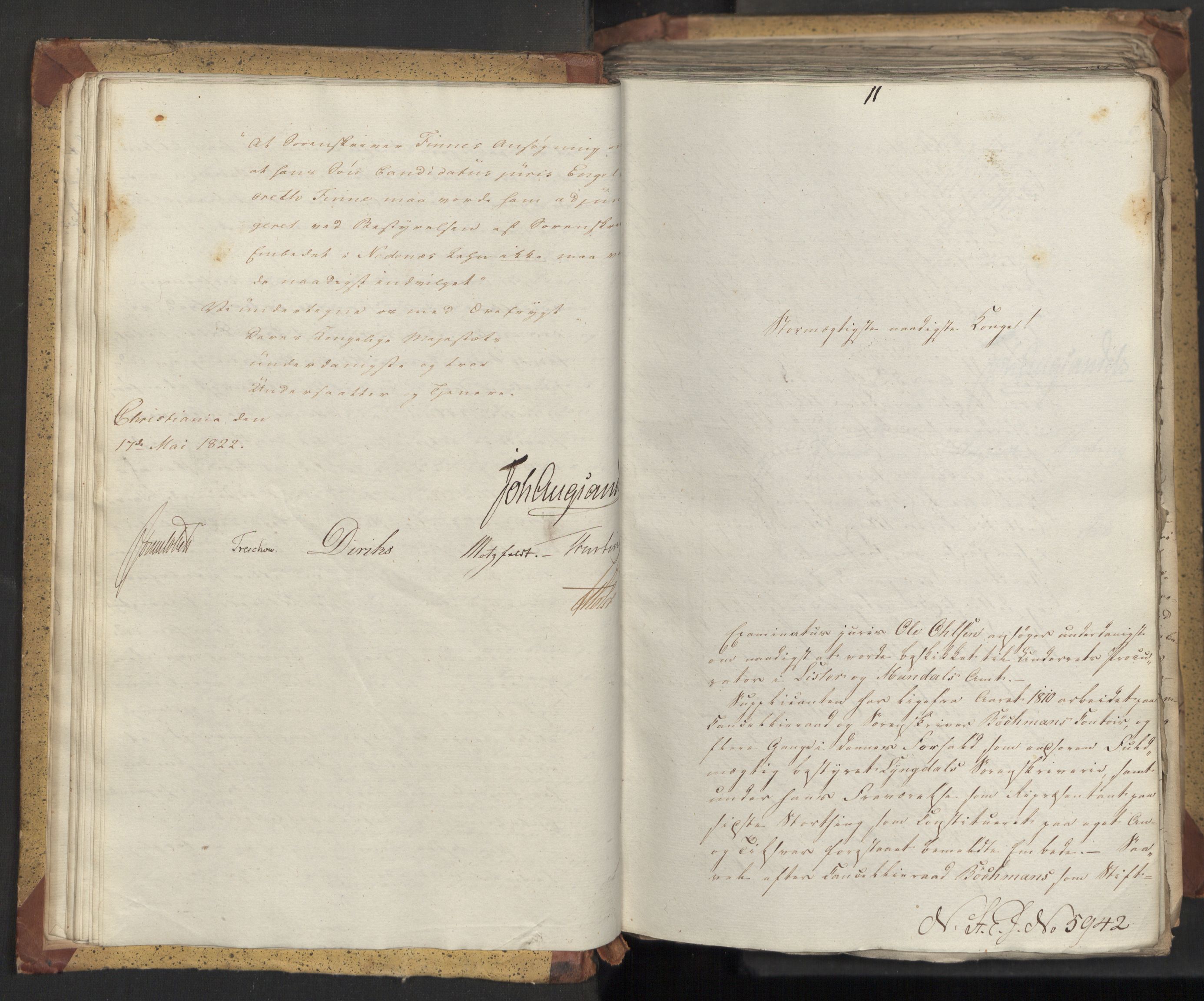 Statsrådsavdelingen i Stockholm, AV/RA-S-1003/D/Da/L0031: Regjeringsinnstillinger nr. 5932-6139, 1822, s. 28